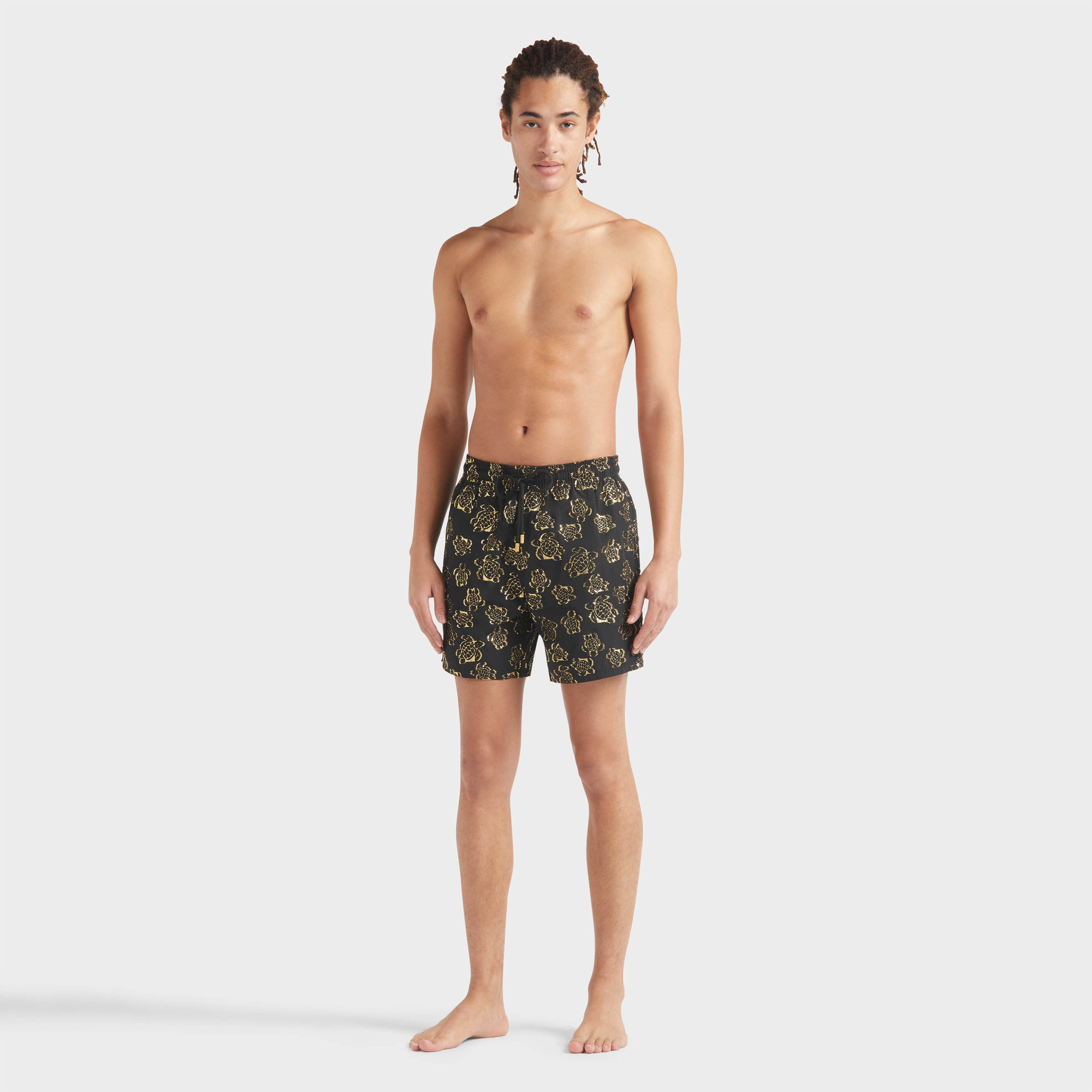 Men Swim Trunks Ronde des tortues Jacquard - 3