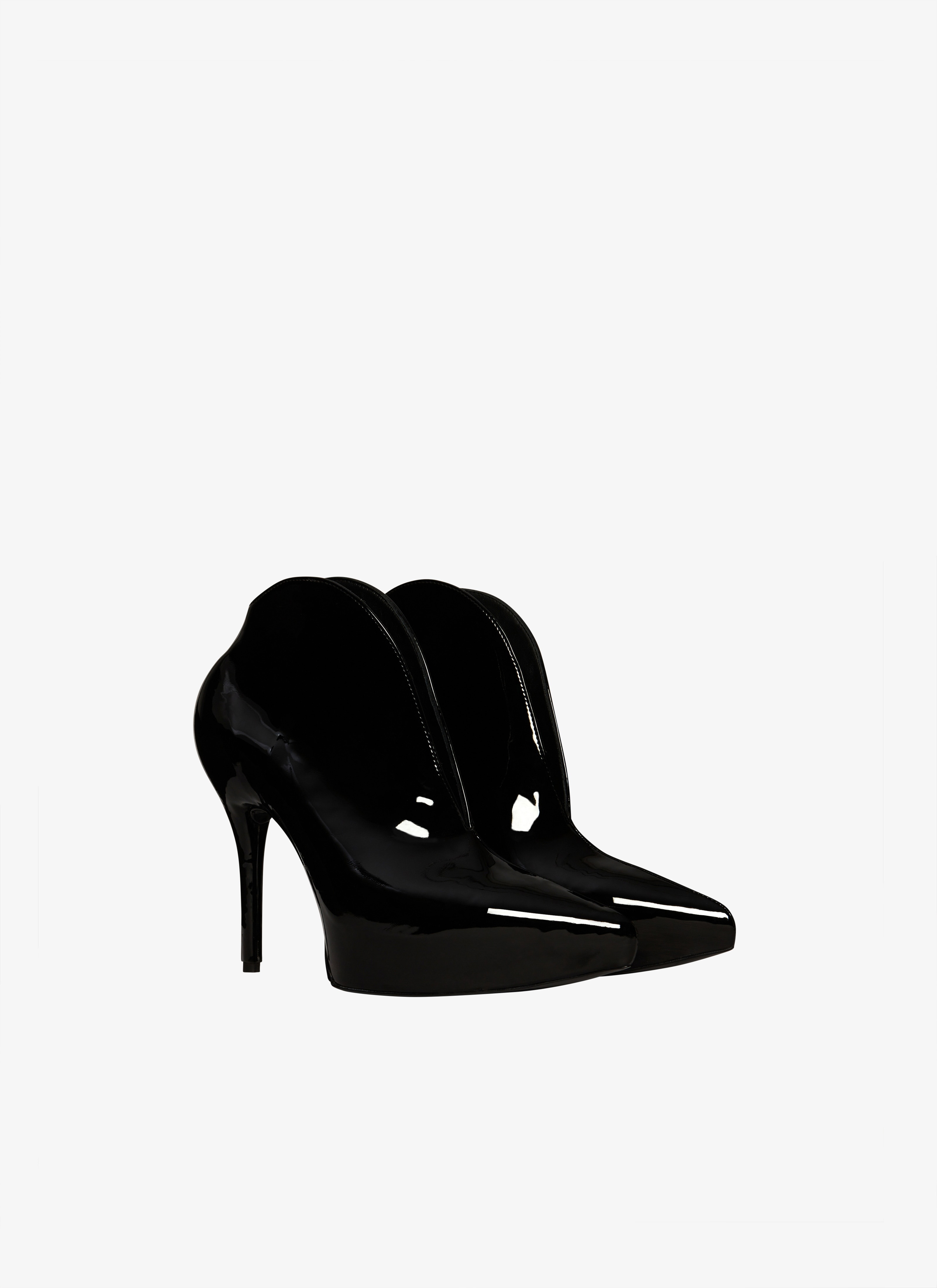 SLICK PATENT LEATHER BOOTIES - 3