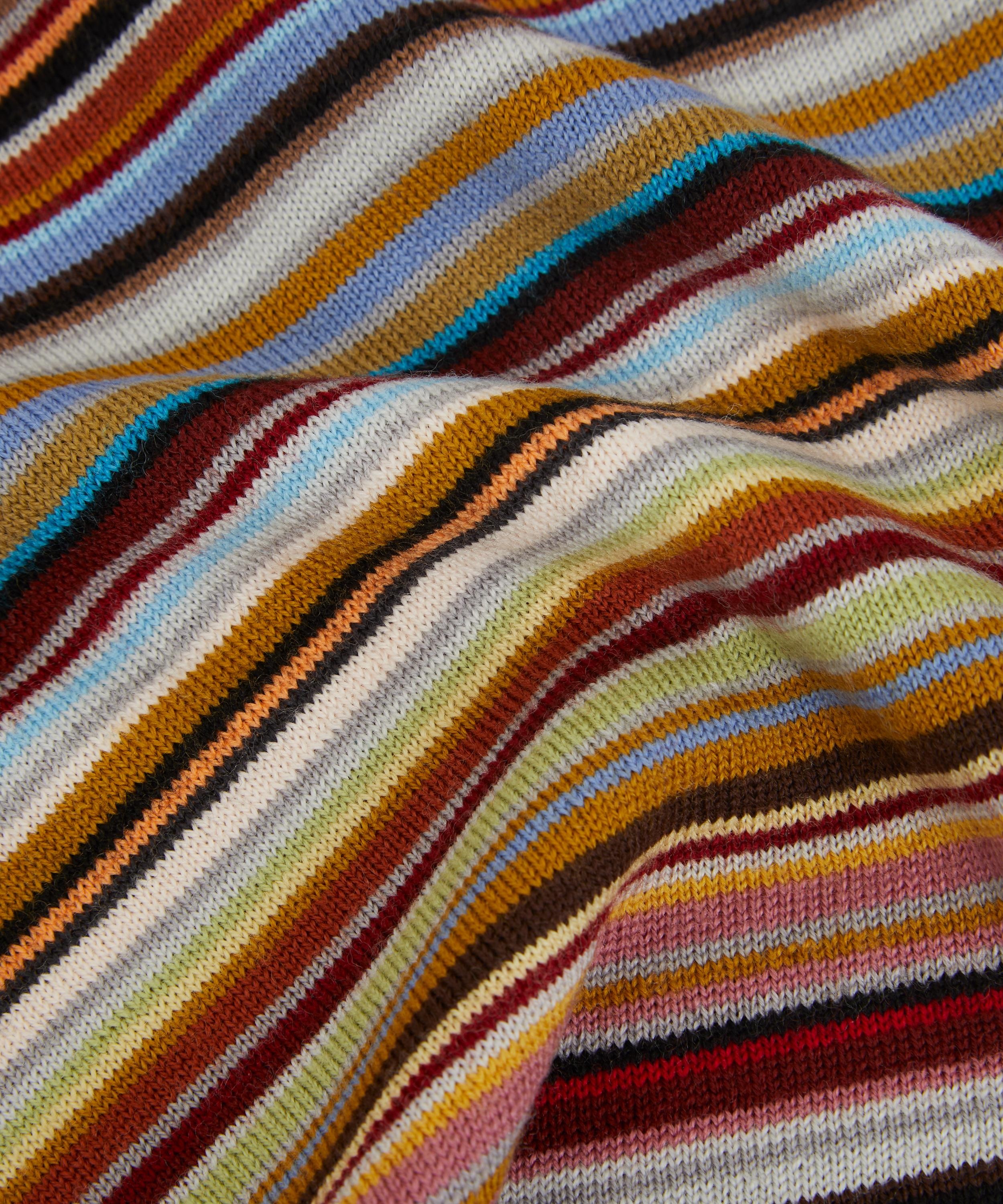 Signature Stripe Wool Scarf - 4