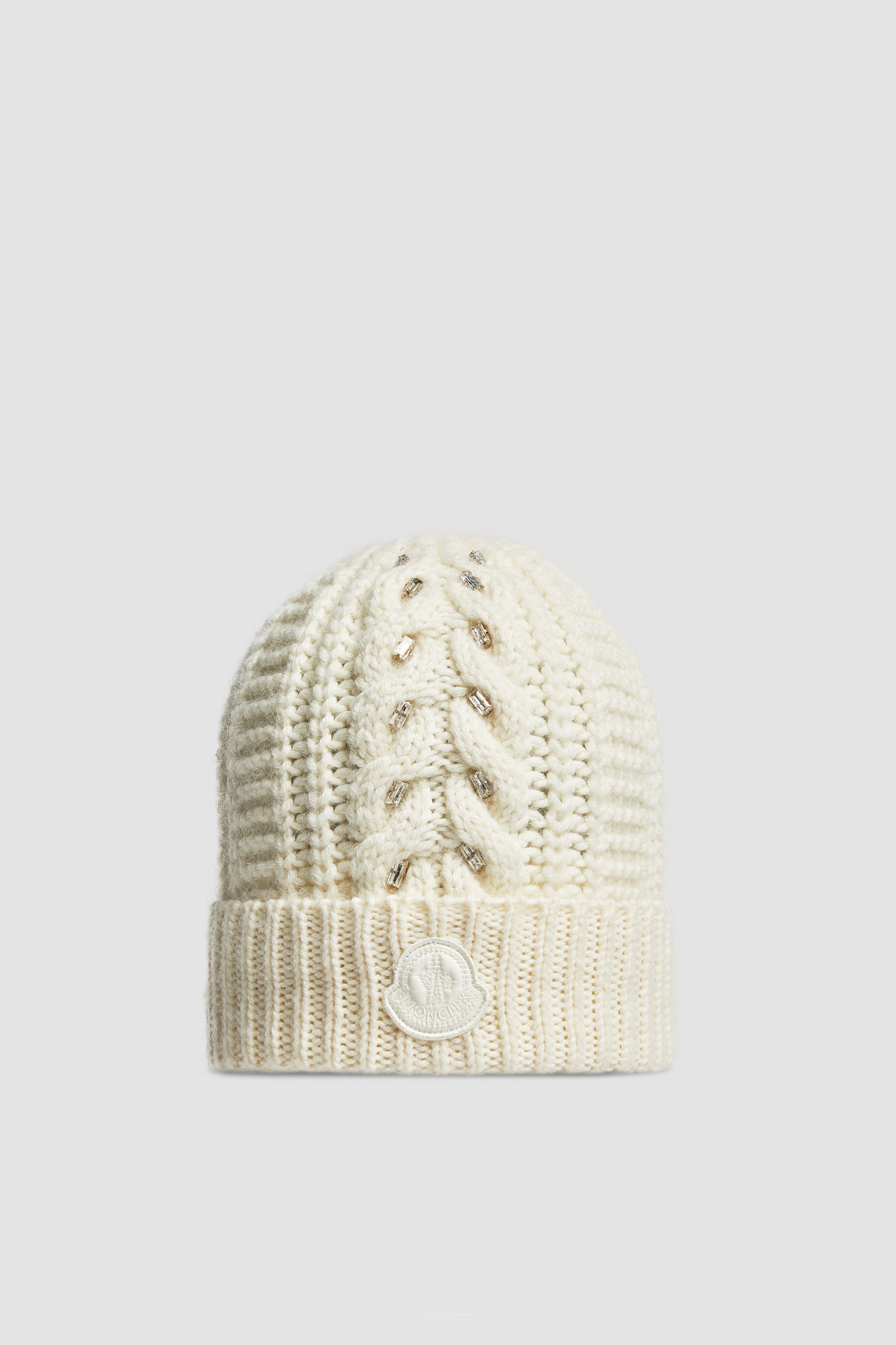 Embroidered Wool & Alpaca Blend Beanie - 1