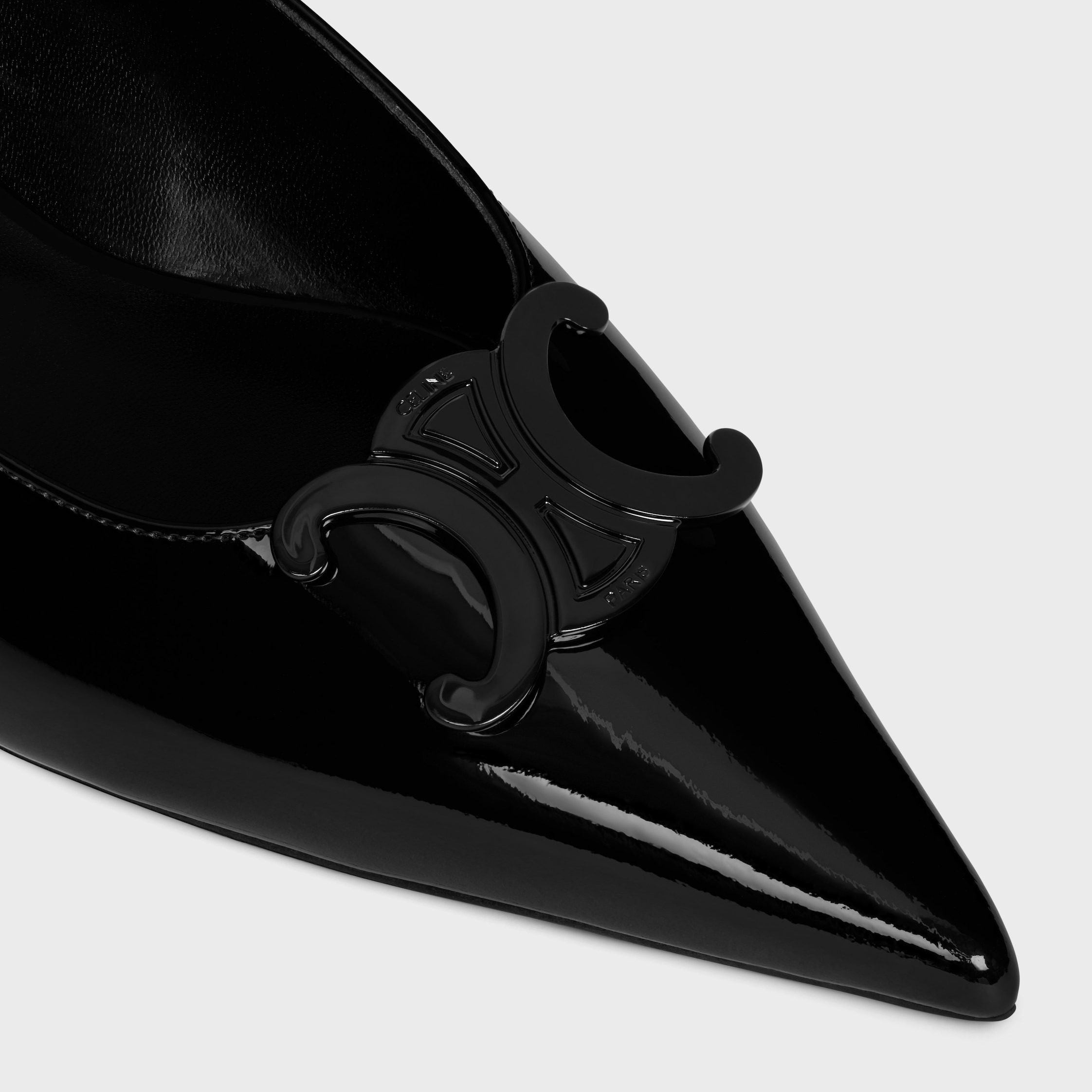 CELINE ALMA TRIOMPHE FLAT SLINGBACK in PATENT CALFSKIN - 4