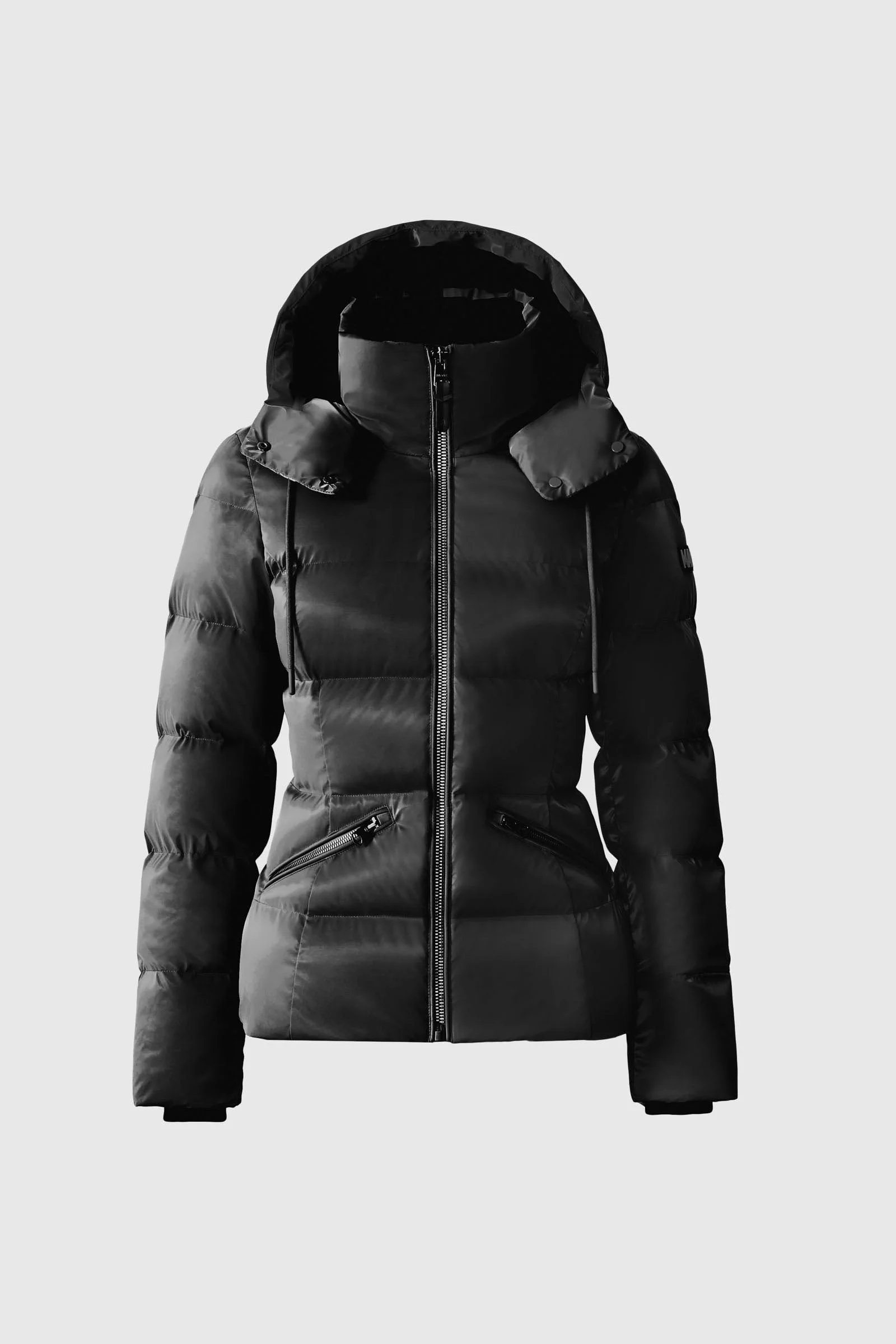 MADALYN-GLO High-Gloss Down Jacket With Removable Hood - 1