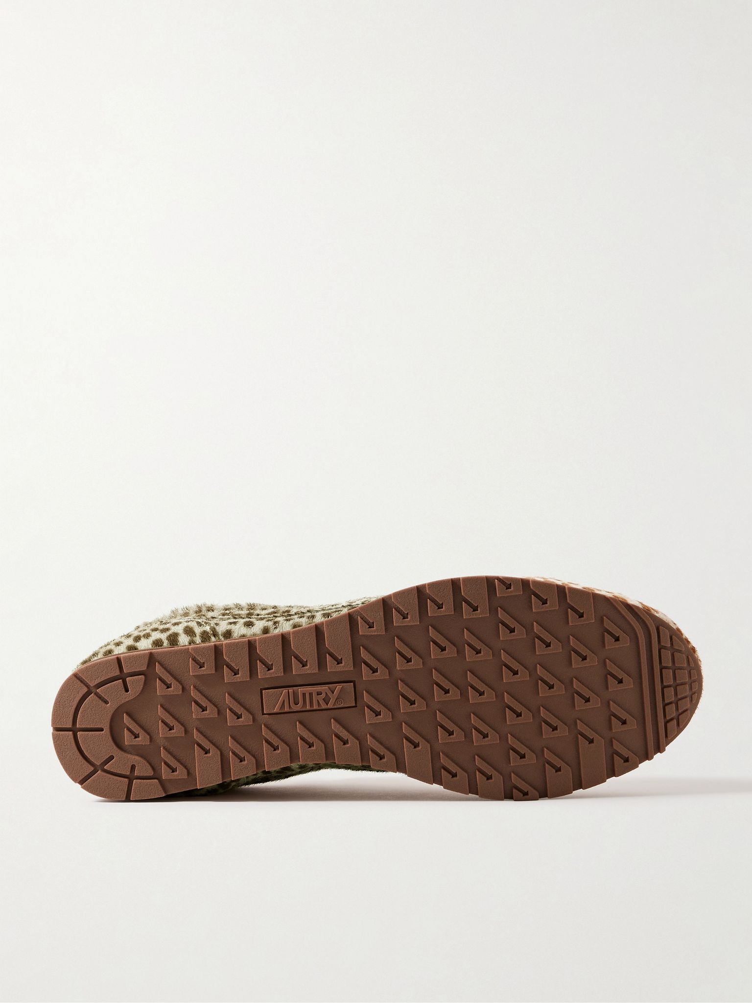Windspin Cheetah-Print Pony Hair Sneakers Cream - 3