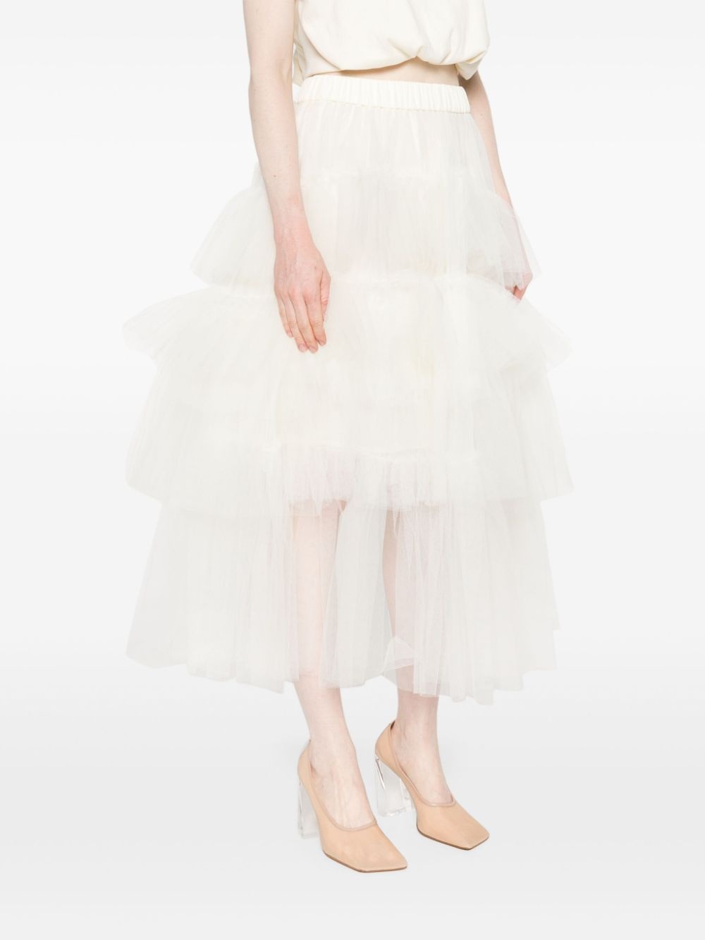 tulle midi skirt - 3