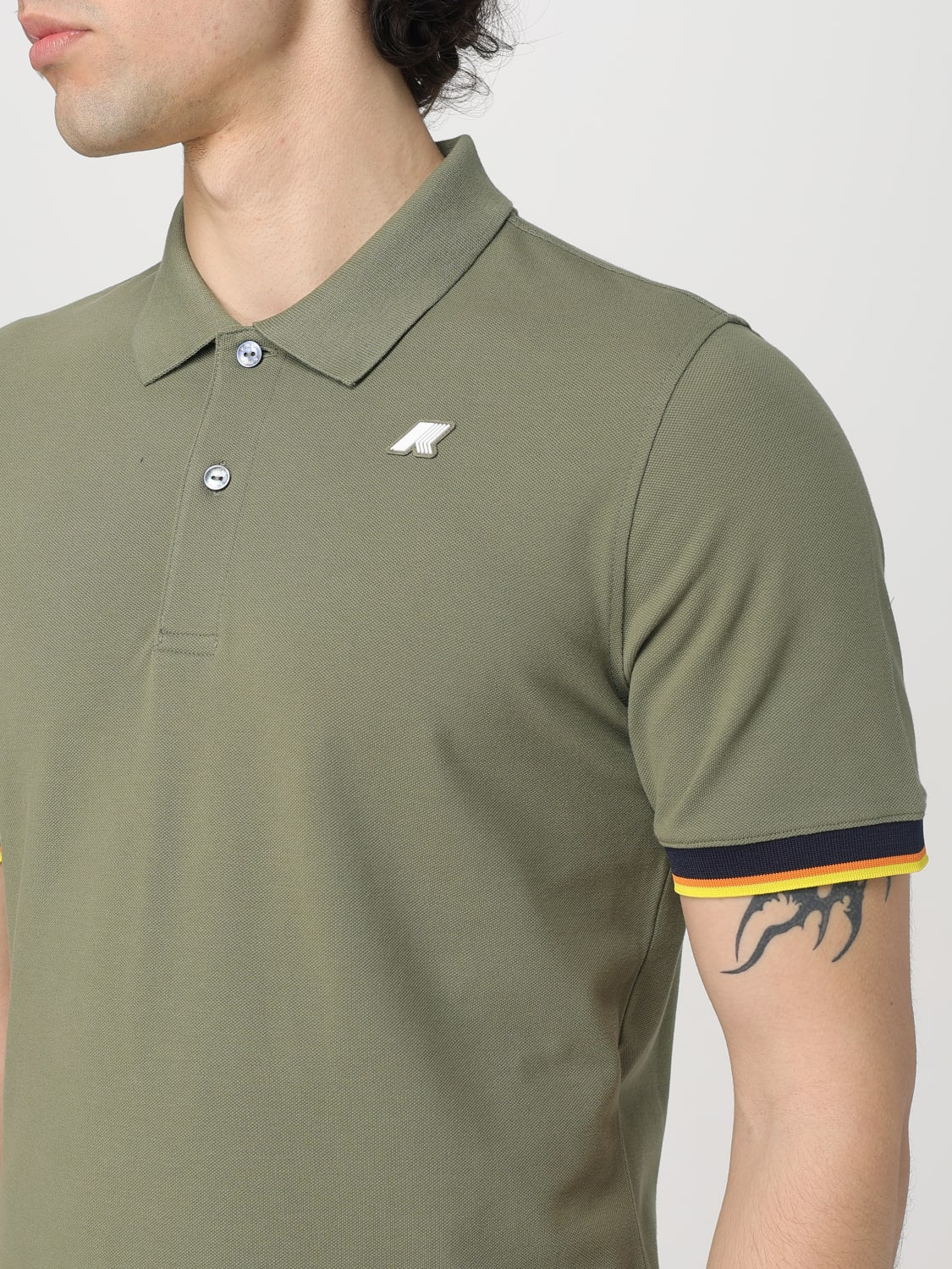 K-way basic cotton polo shirt with mini logo - 3