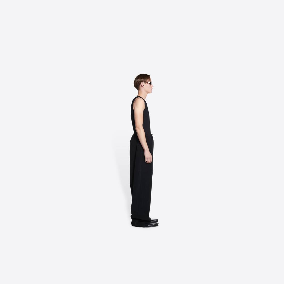 Women's Sporty B Baggy Sweatpants in Black - 3