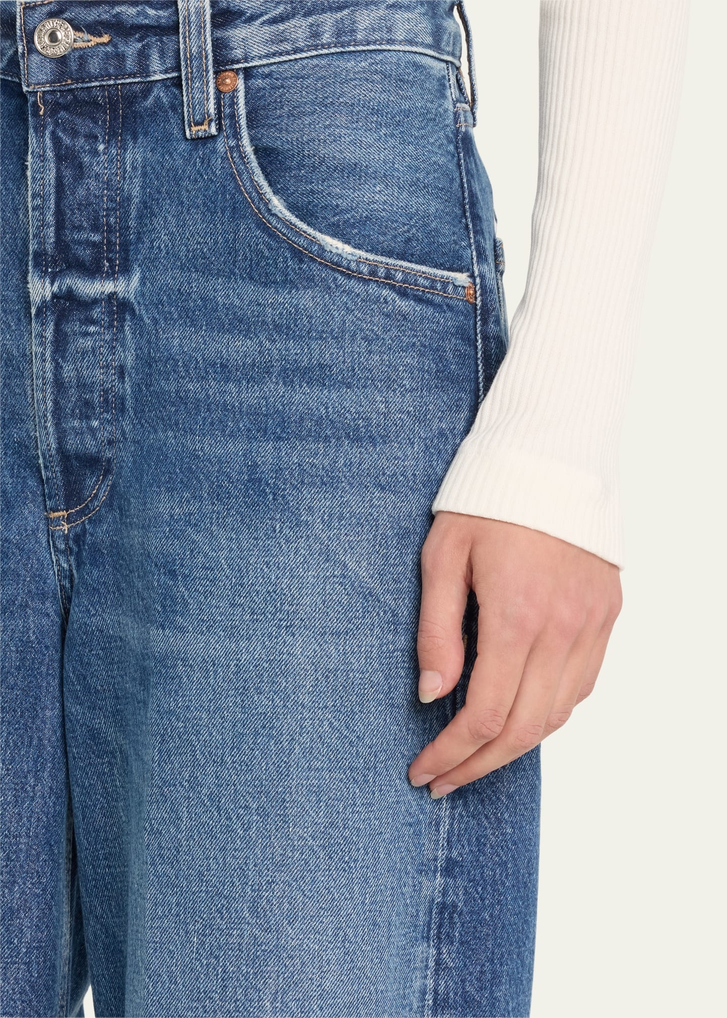 Ayla Baggy Cropped Jeans - 5