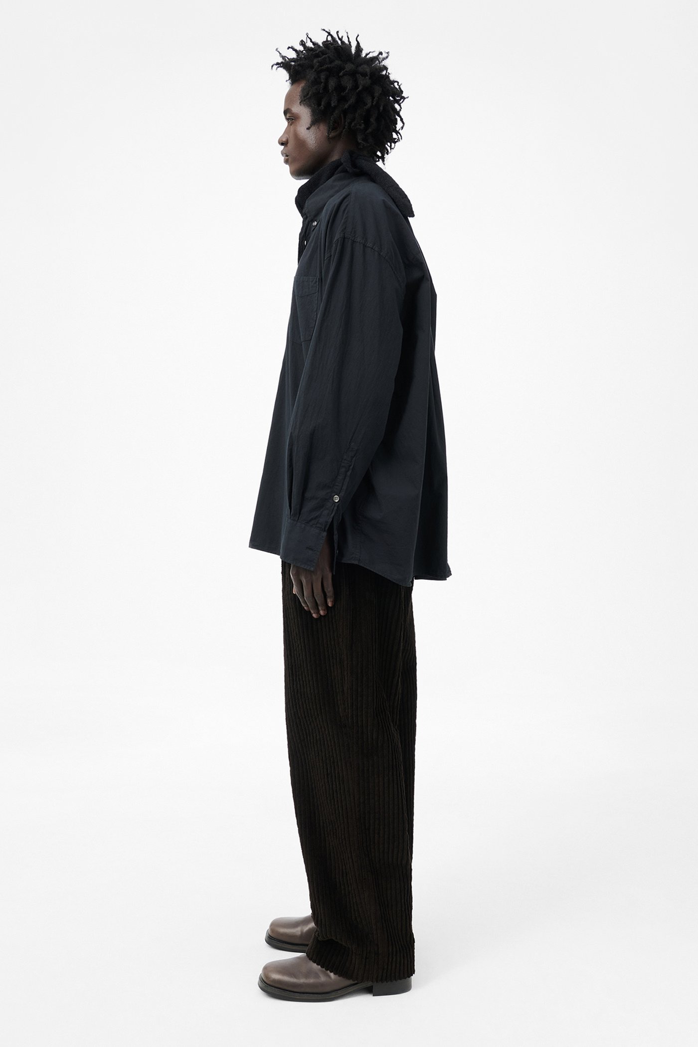 Borrowed BD Shirt Black Voile - 4