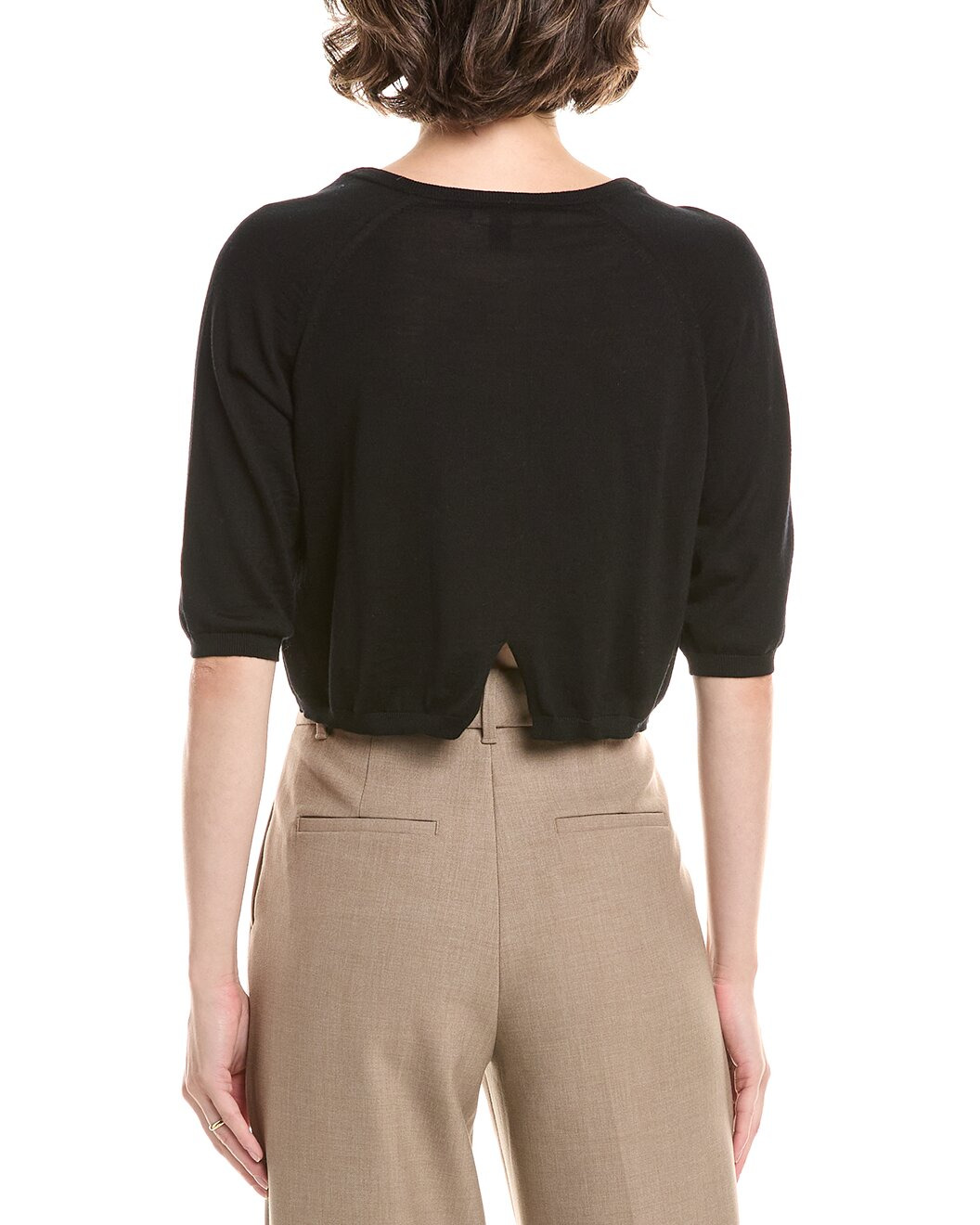 S Max Mara Clima Wool Shoulder Wrap Cardigan - 2