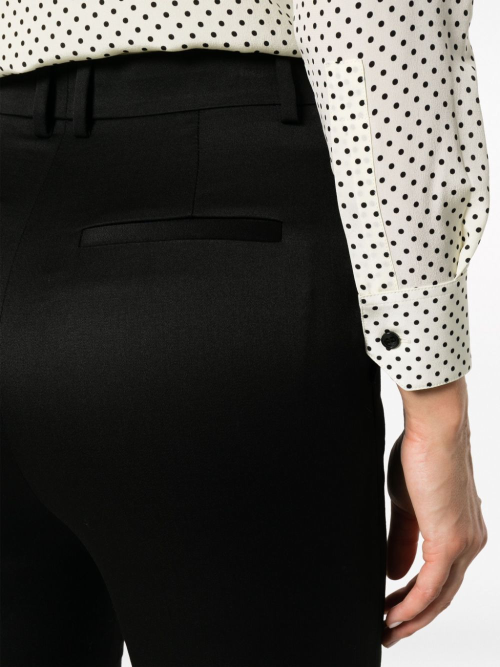 Saint Laurent Women Wool Satin Trousers - 5