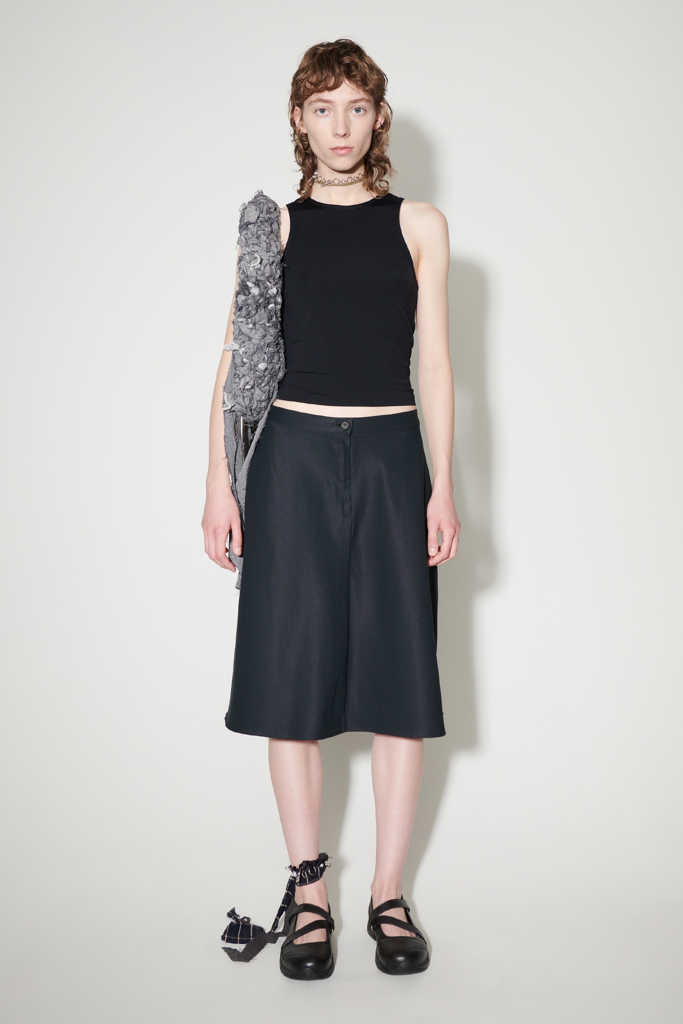 Curtain Skirt Deluxe Black Exquisite Wool - 2