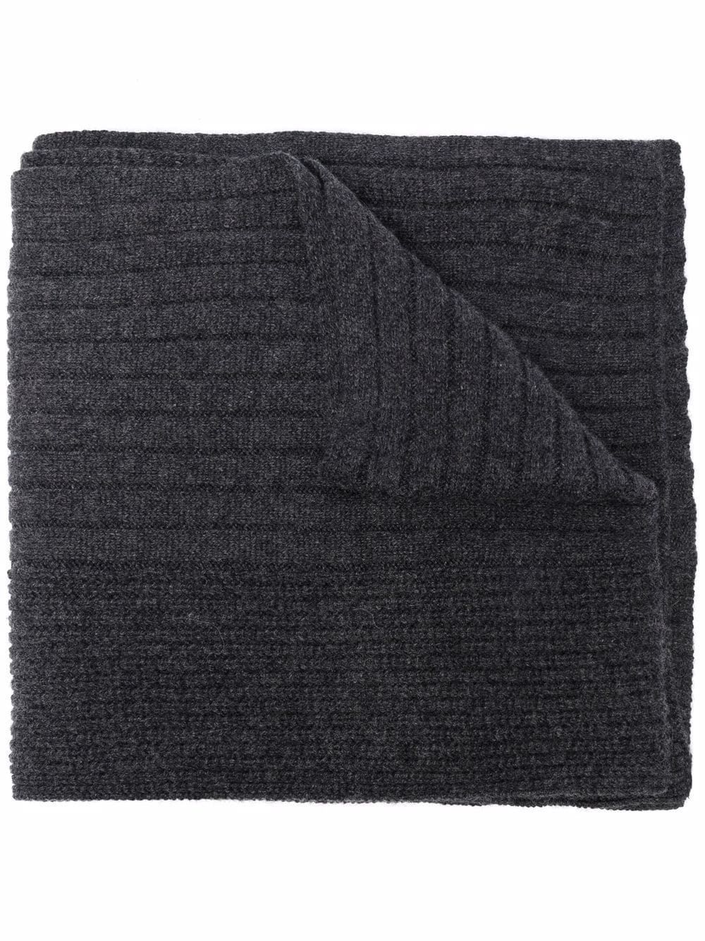 ribbed-knit cashmere scarf - 1