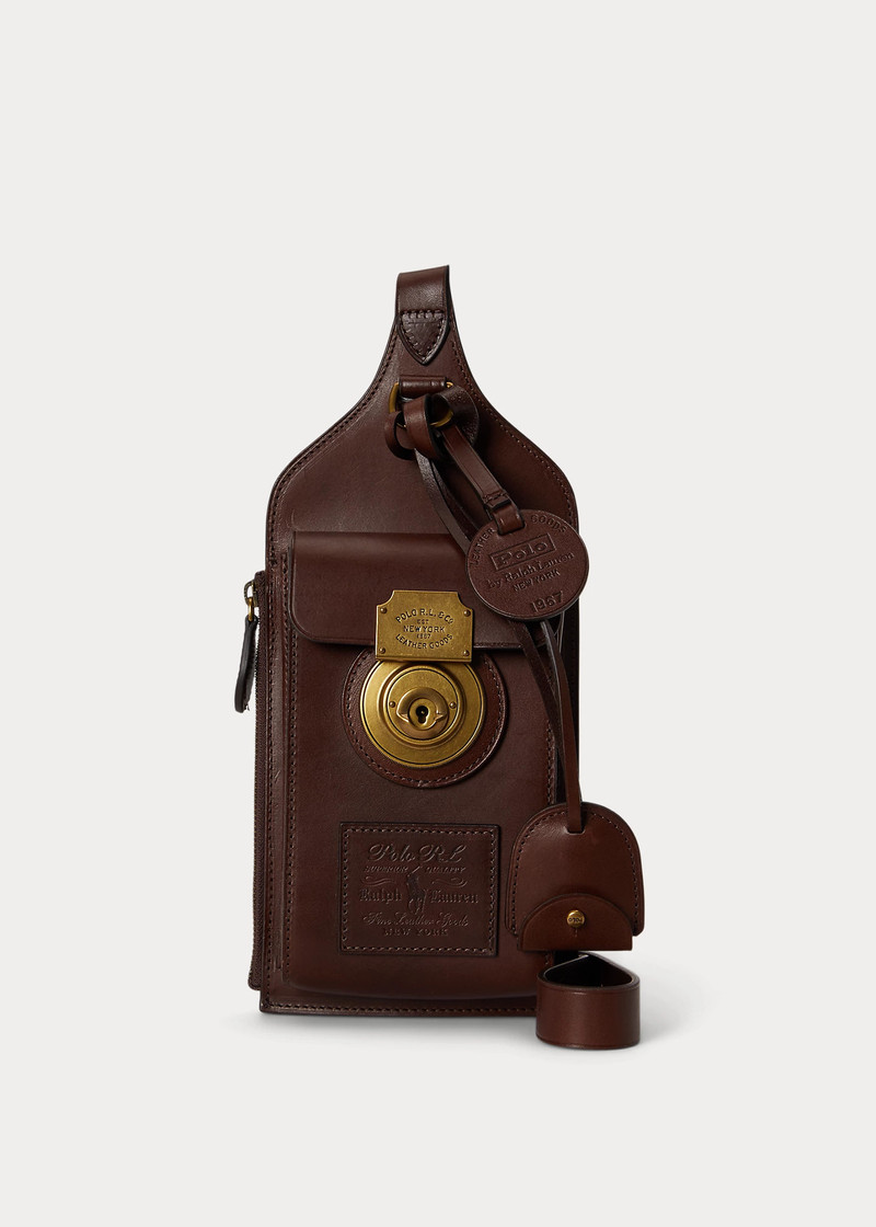 Heritage Lock Leather Sling Bag 1