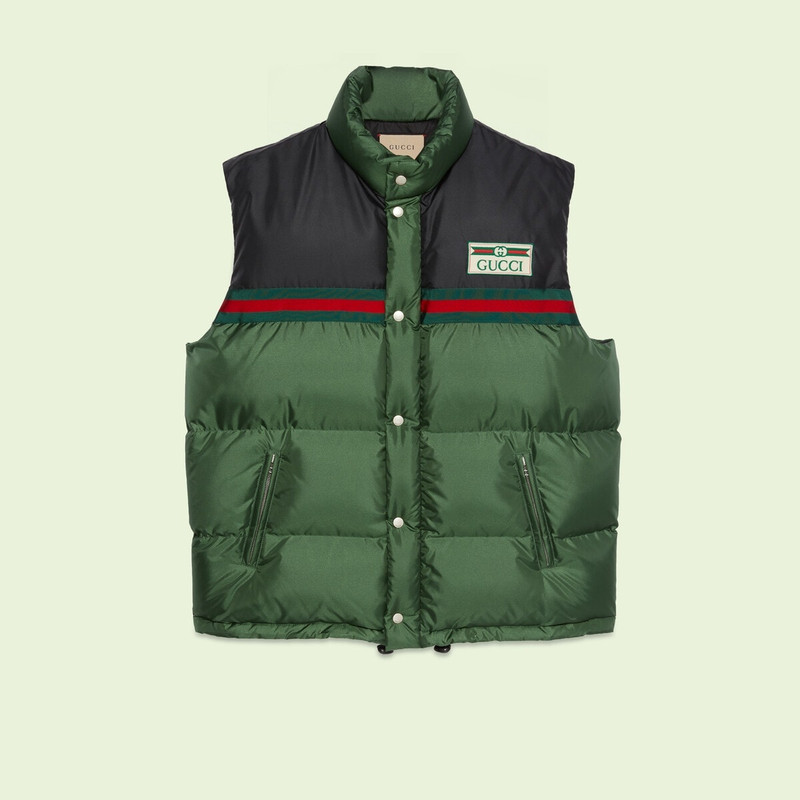 Nylon satin padded vest 1