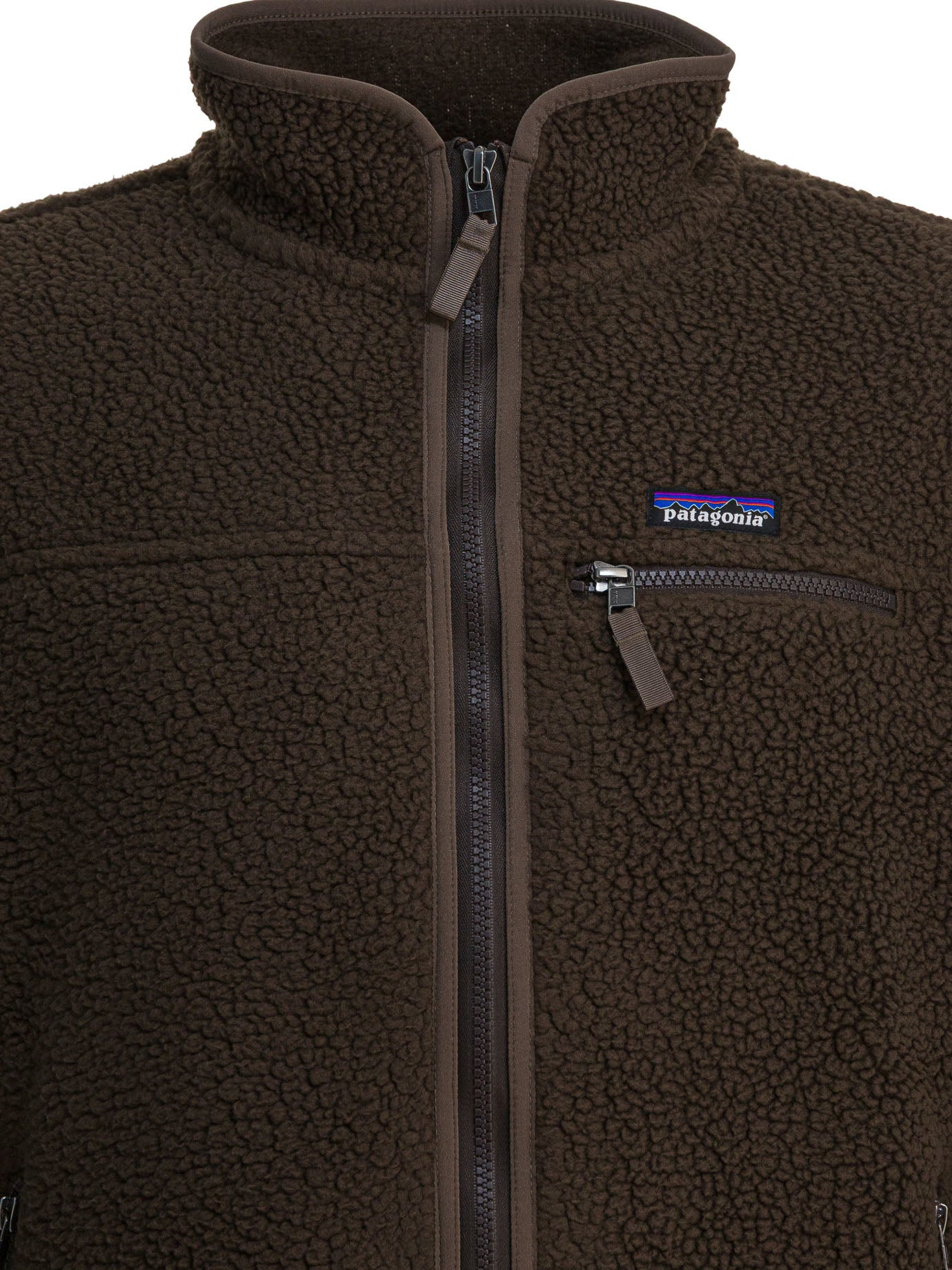 Retro Pile Fleece Jackets Brown - 3