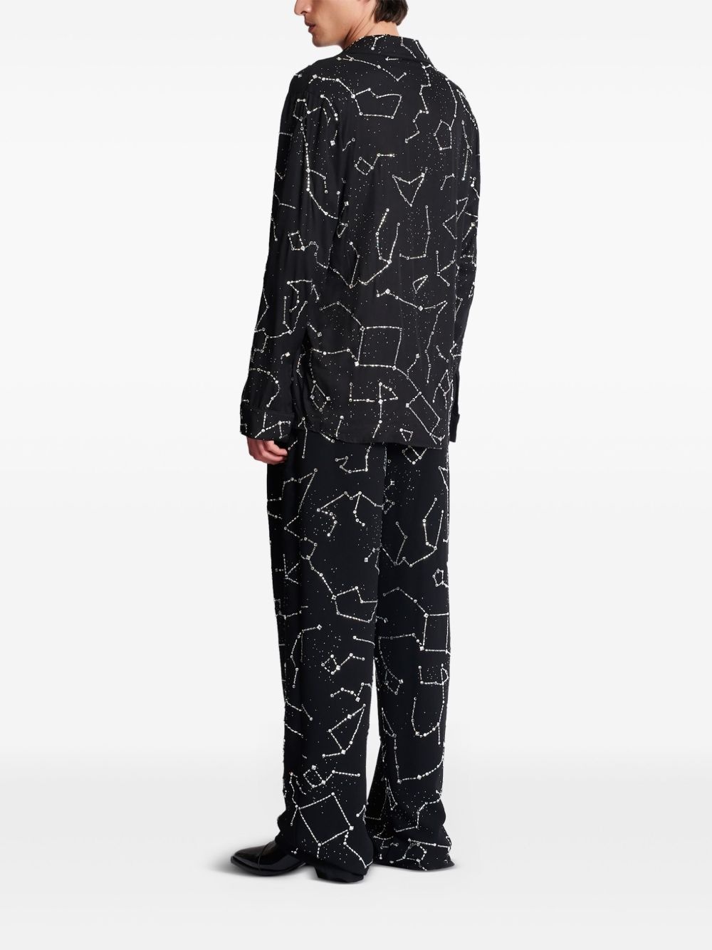constellation embroidered shirt - 4