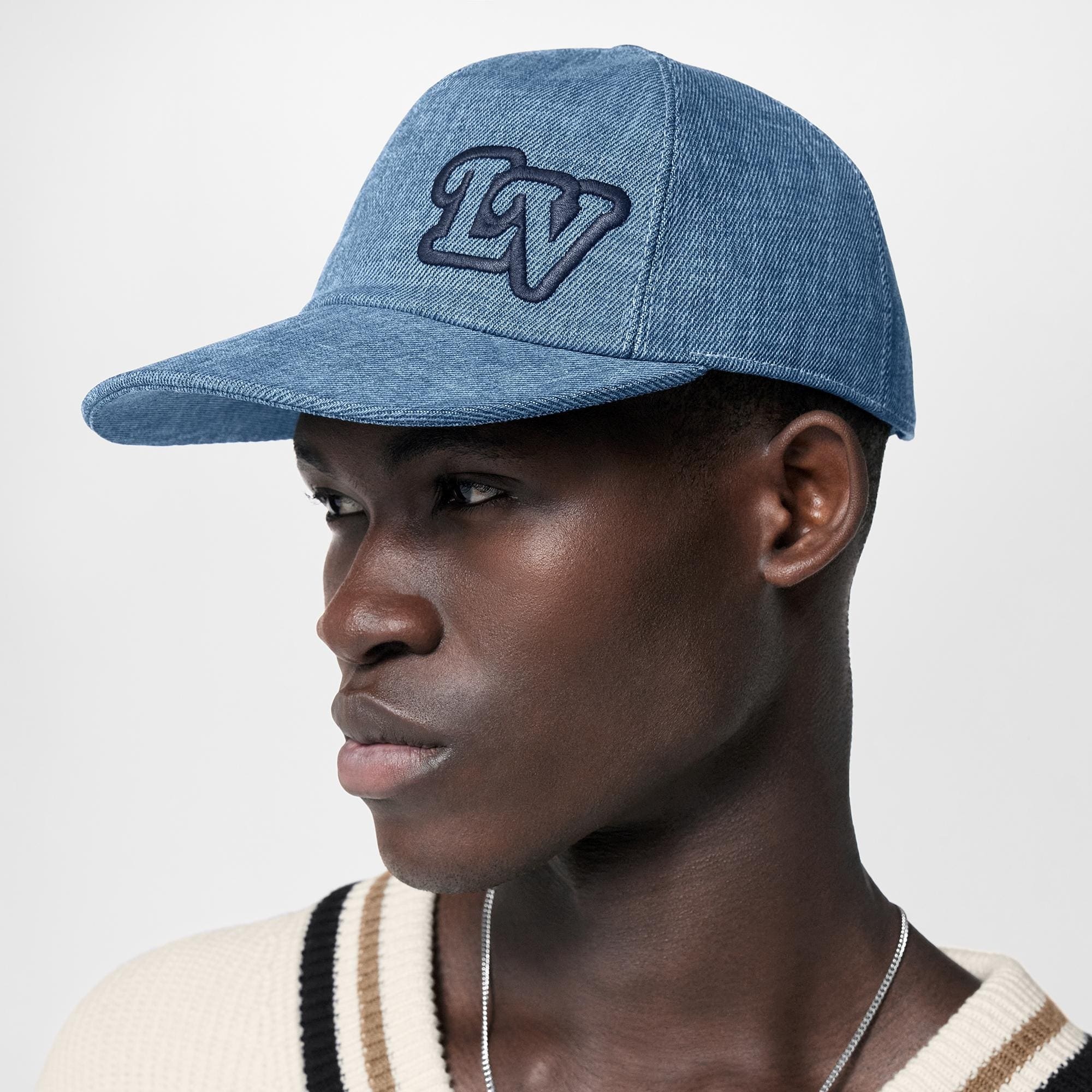 LV Denim Cap - 2