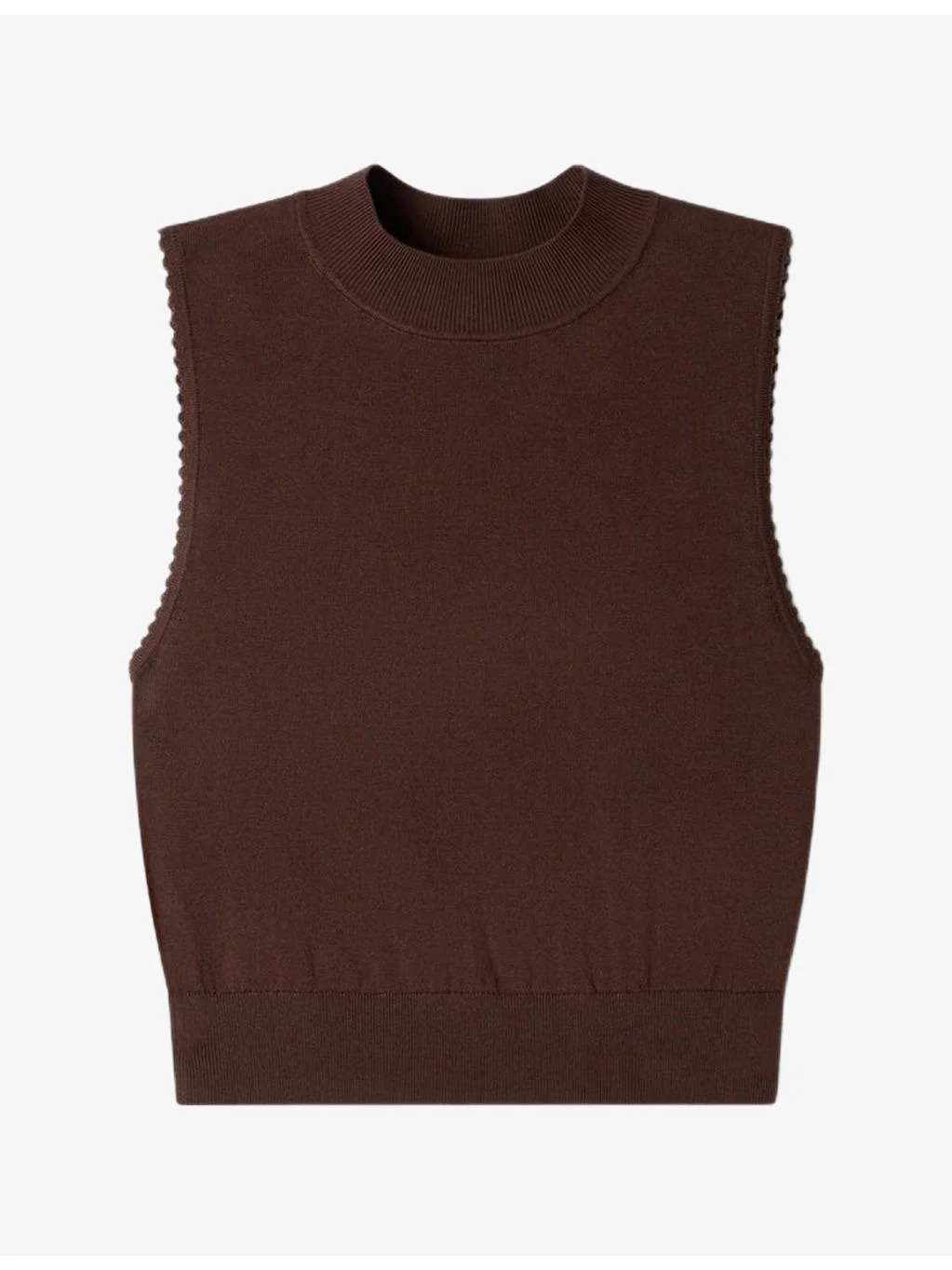 Cropped Sleeveless Jumper - 1