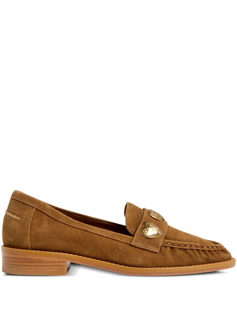 Gretta hearts suede loafers 1