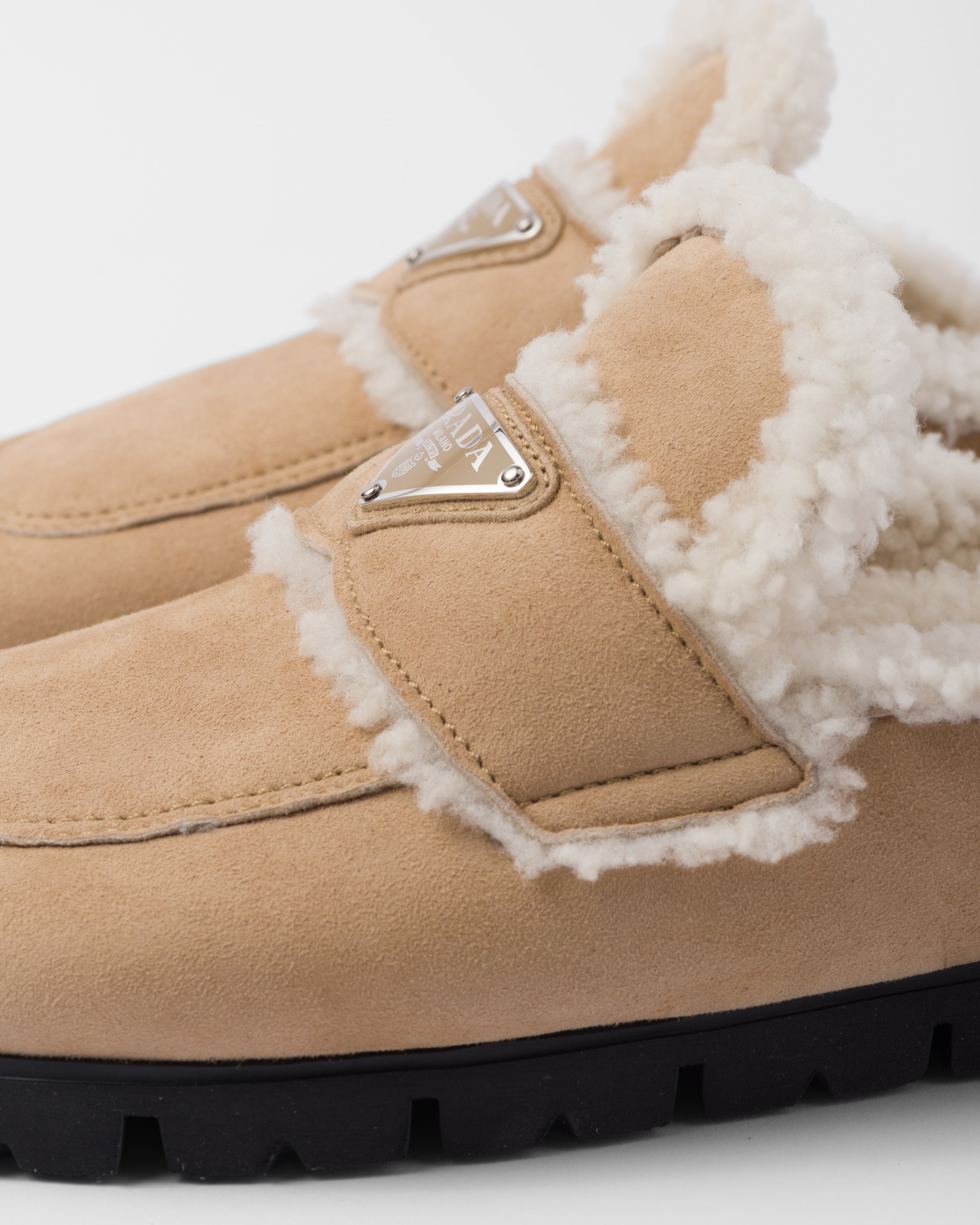 Shearling slippers - 6