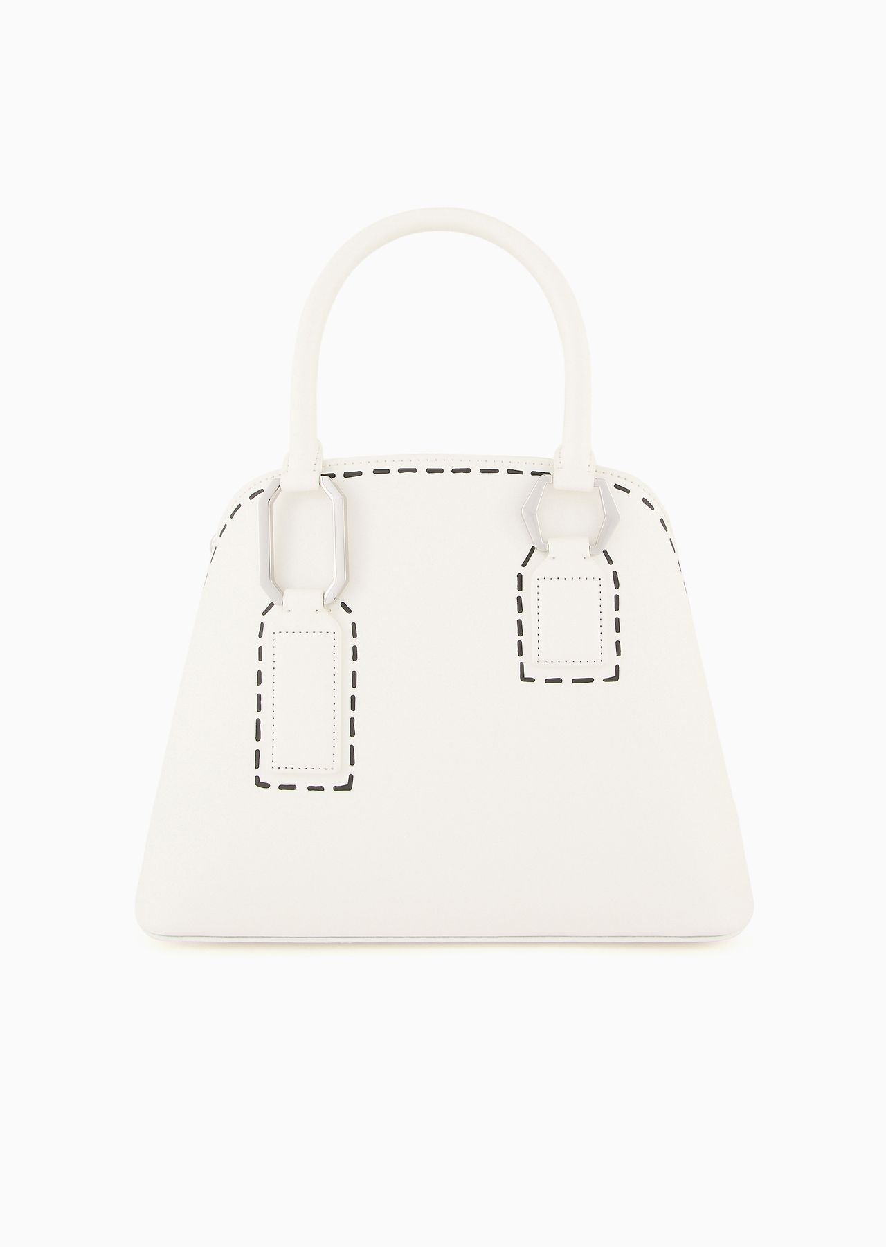 Trompe-l'œil print trapezoid handbag - 5