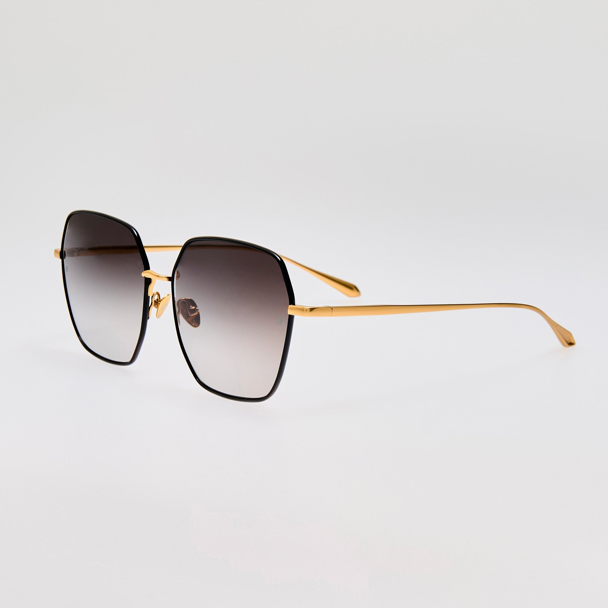 Darcie Sunglasses in Black and Gold - 3