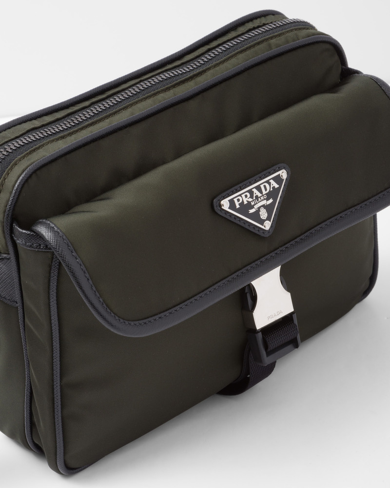 Re-Nylon and Saffiano leather shoulder bag 6