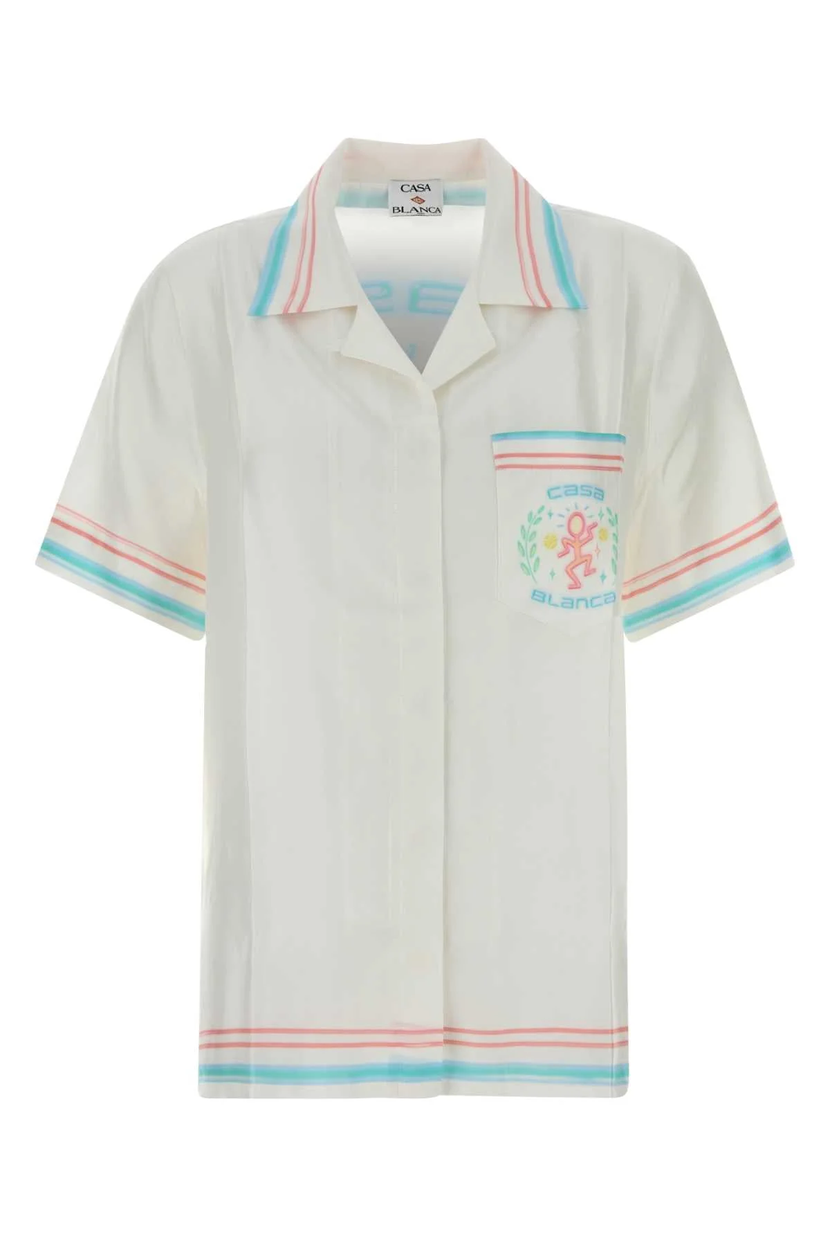 Casablanca Women White Silk Shirt - 1