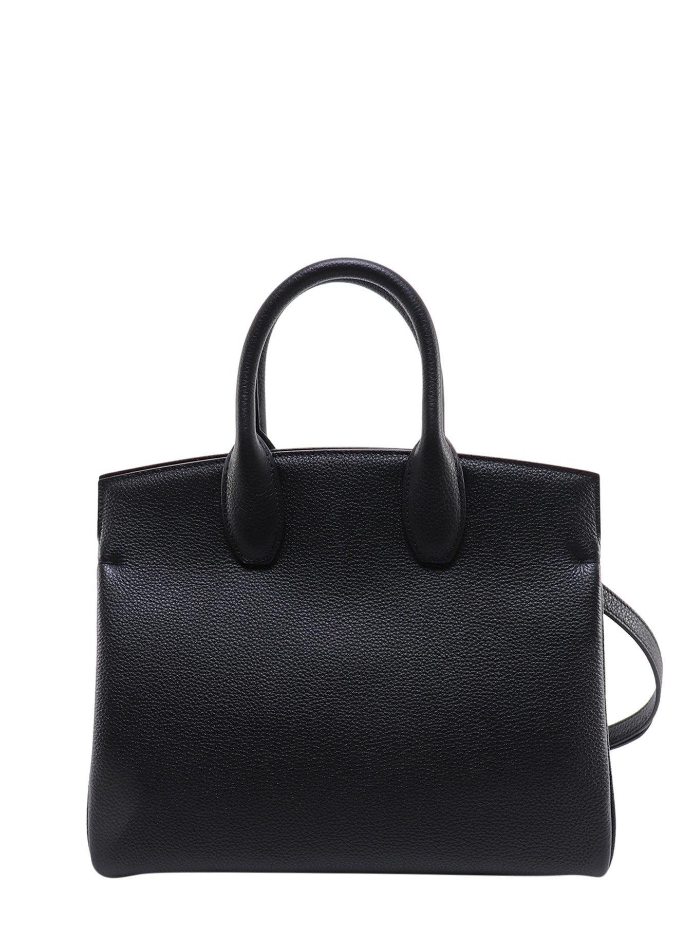 Textured leather The Studio handbag with iconic Gancini closure - 2