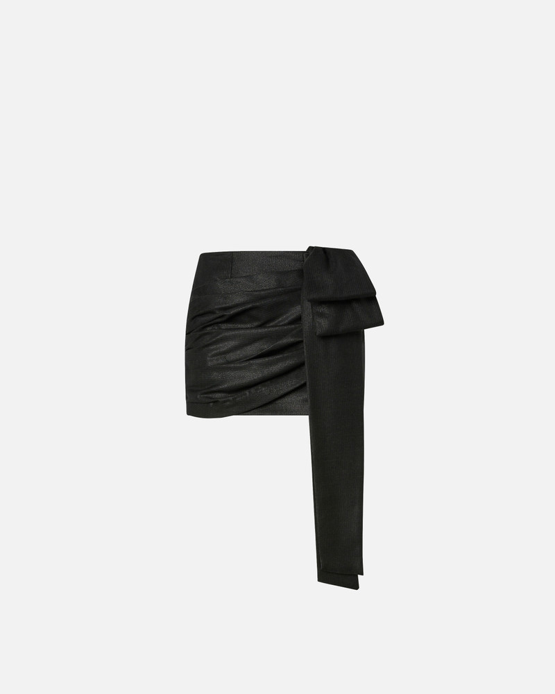 PINSTRIPED MINI SKIRT WITH BOW 1