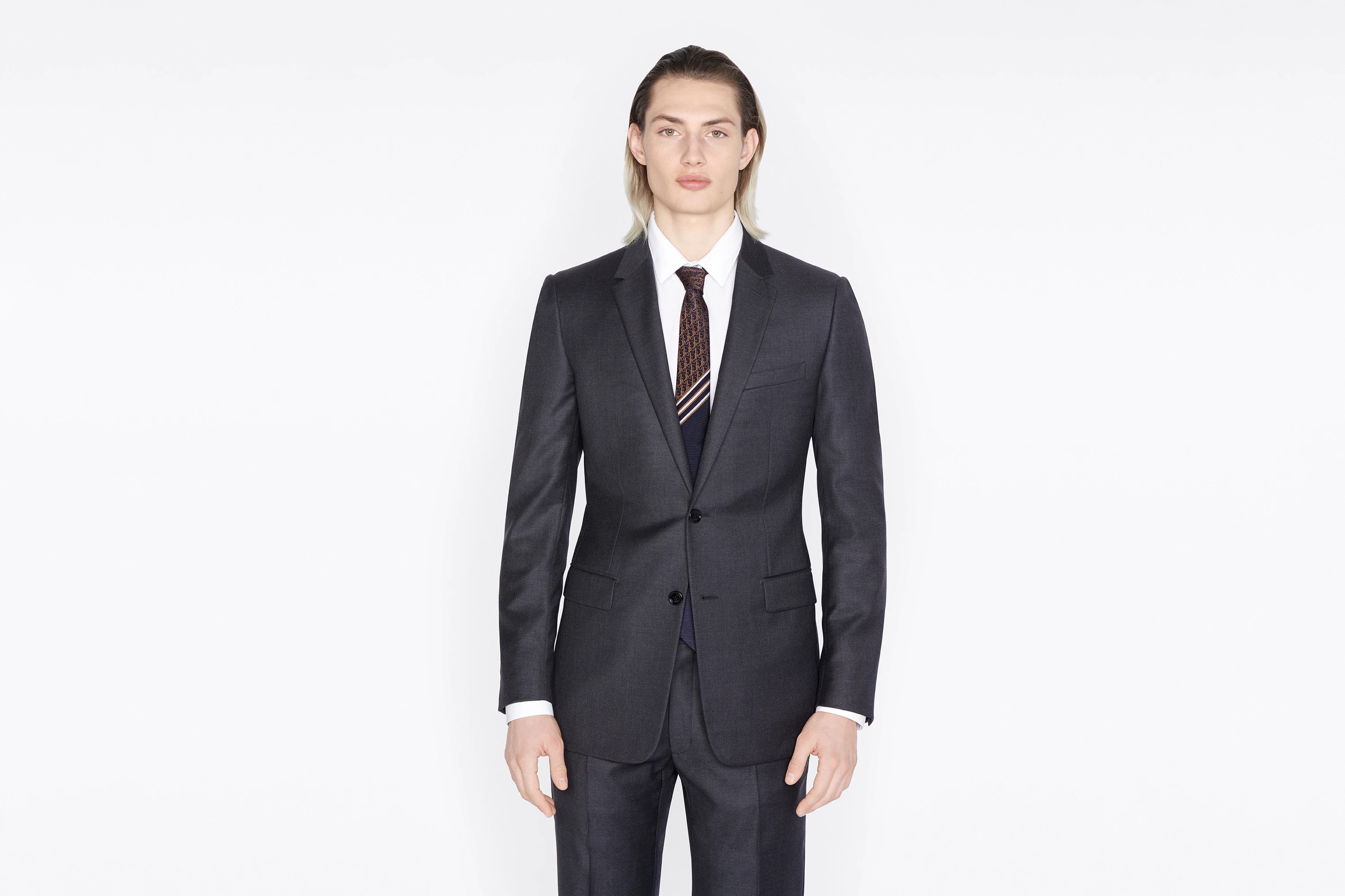 Striped Dior Oblique Tie - 4