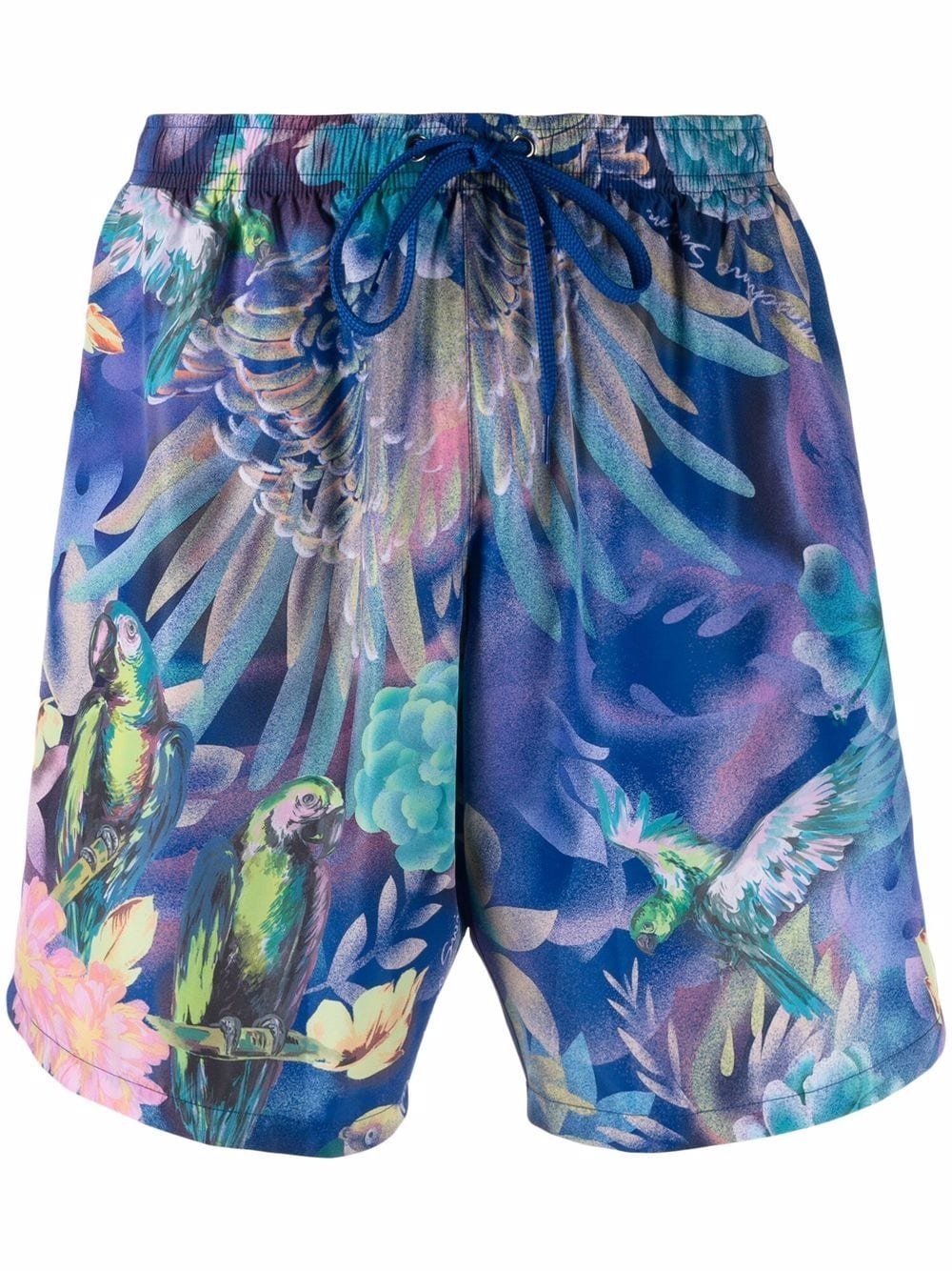 parrot print swim shorts - 1