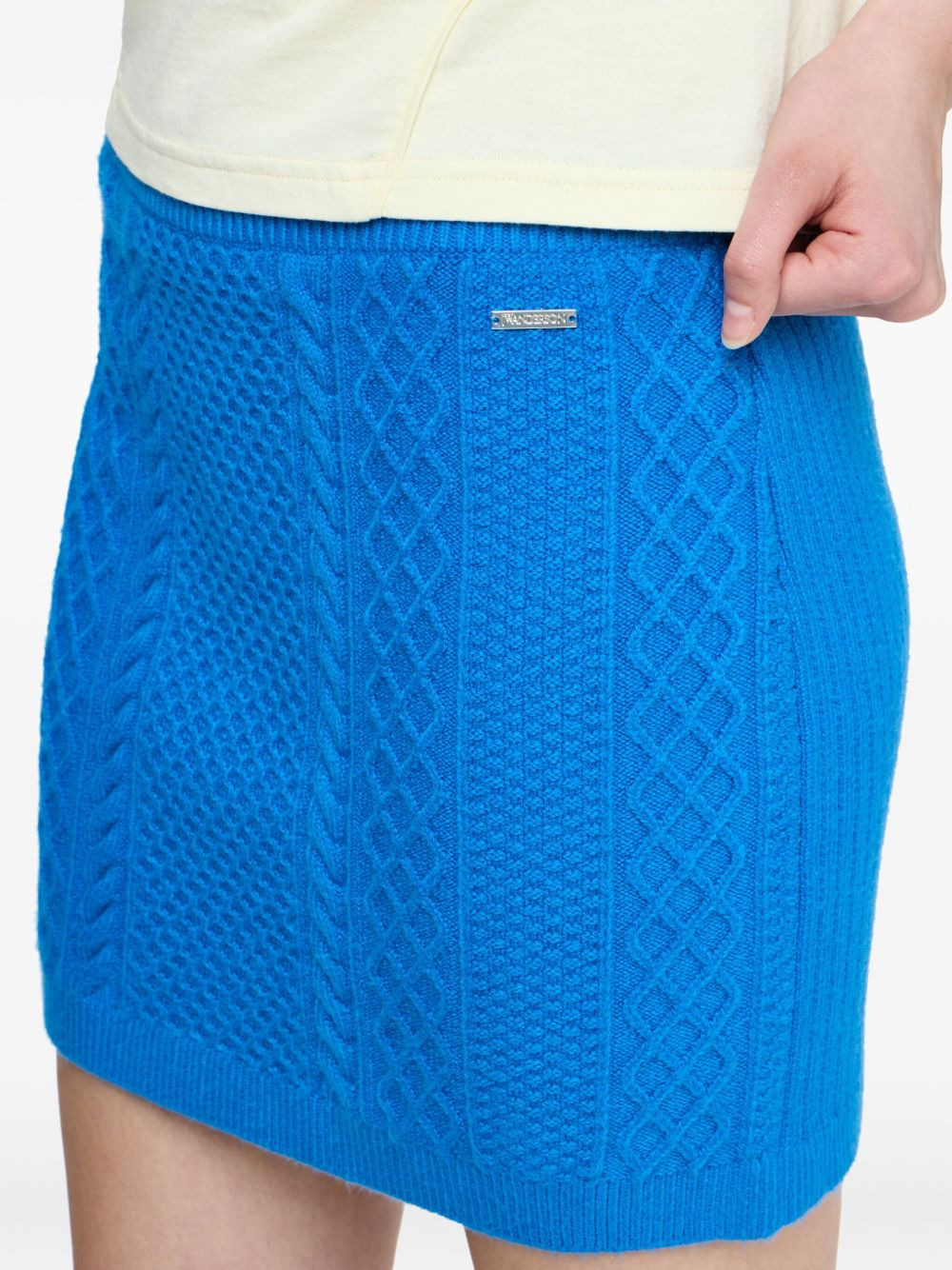 cable-knit mini skirt - 4