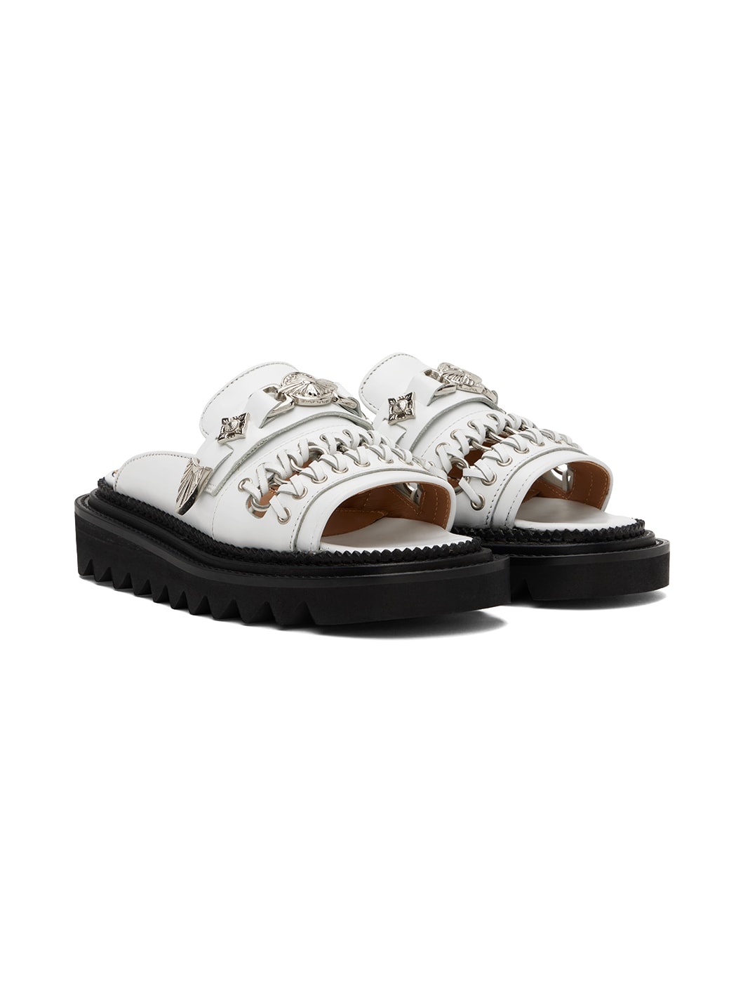 White Chain Sandals - 4