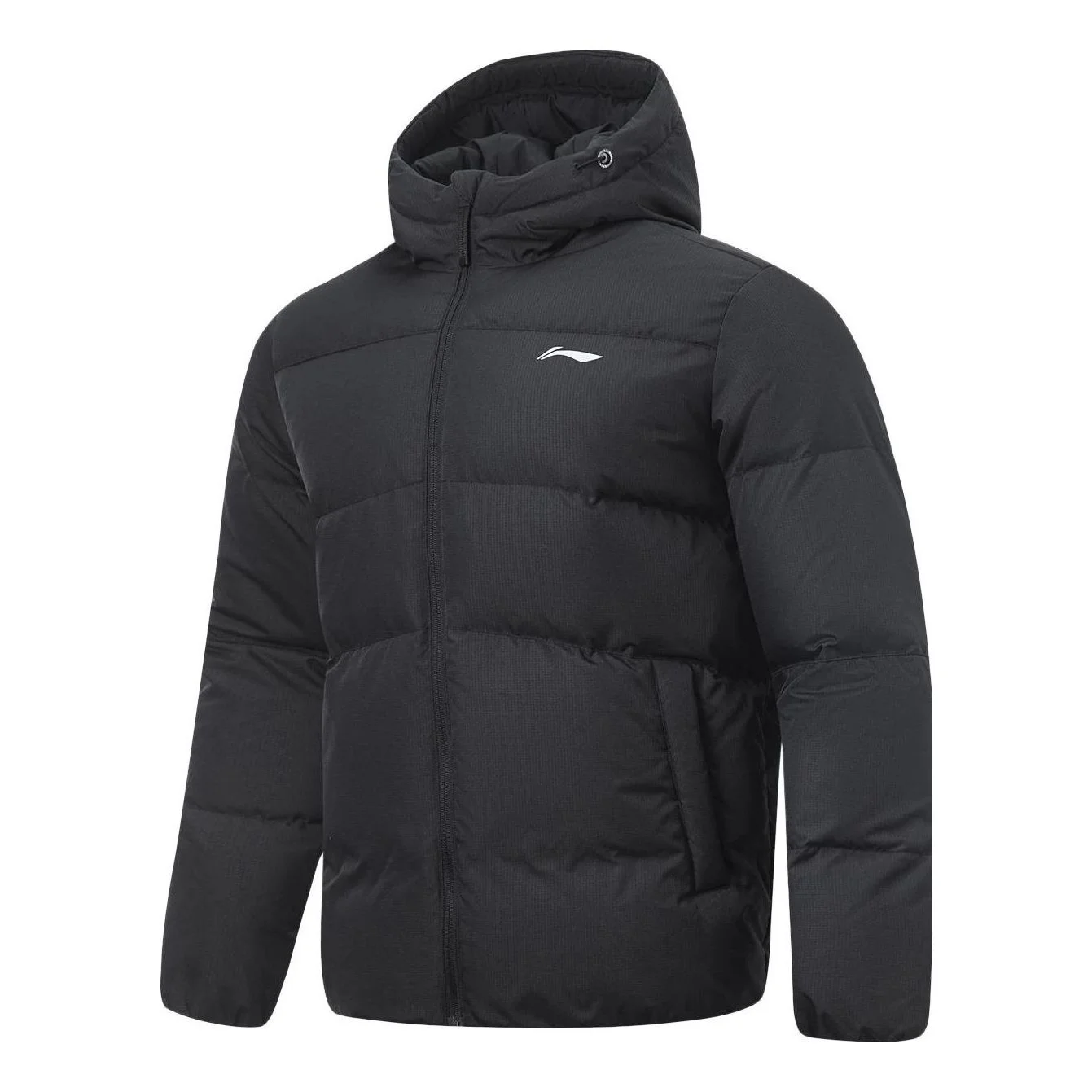 Li-Ning Logo Waterproof Down Jacket 'Black' AYMT061-1 - 1