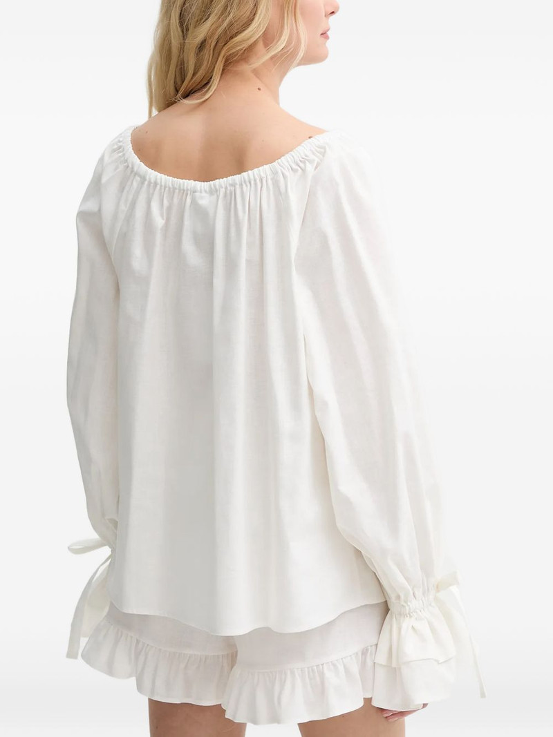 tie ruffle blouse 3