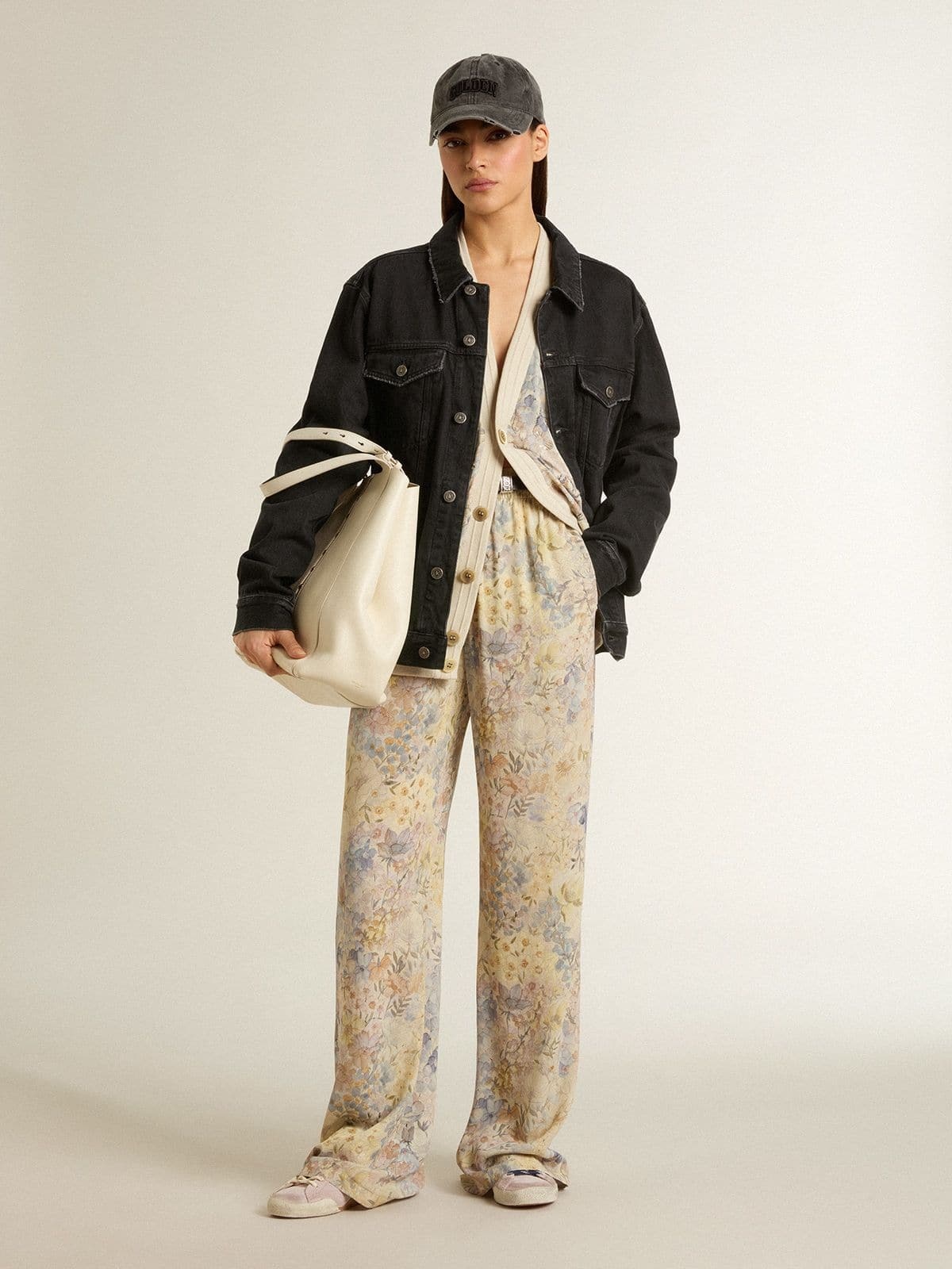 Women’s cardigan with floral print and embroidery - 3