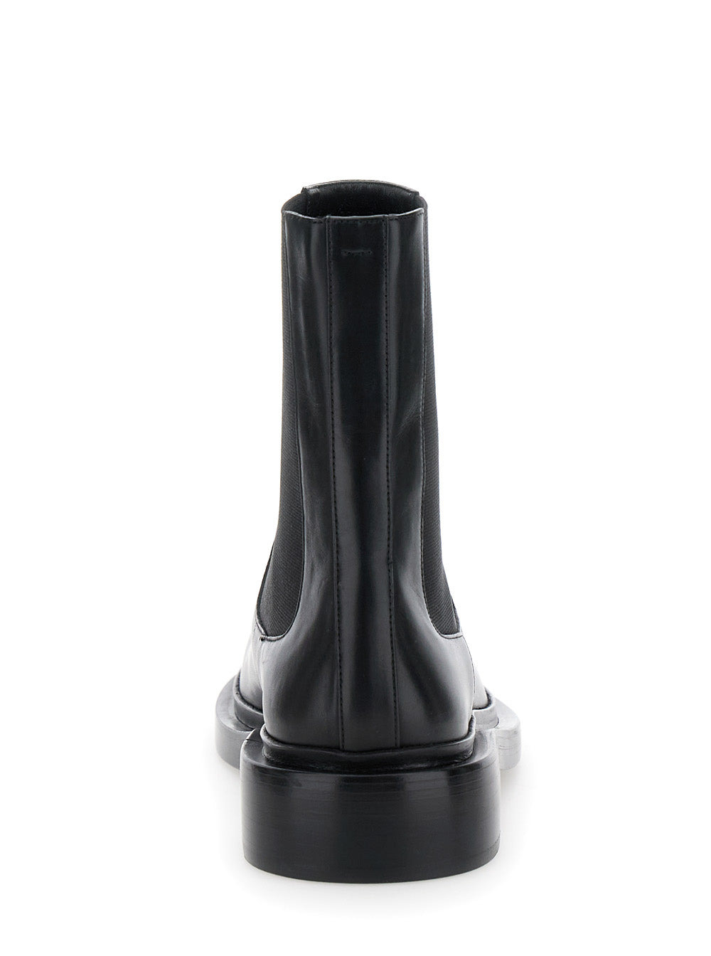 Jil Sander Women Black Boots With Elastic Side Pannels In Leather Woman - 4