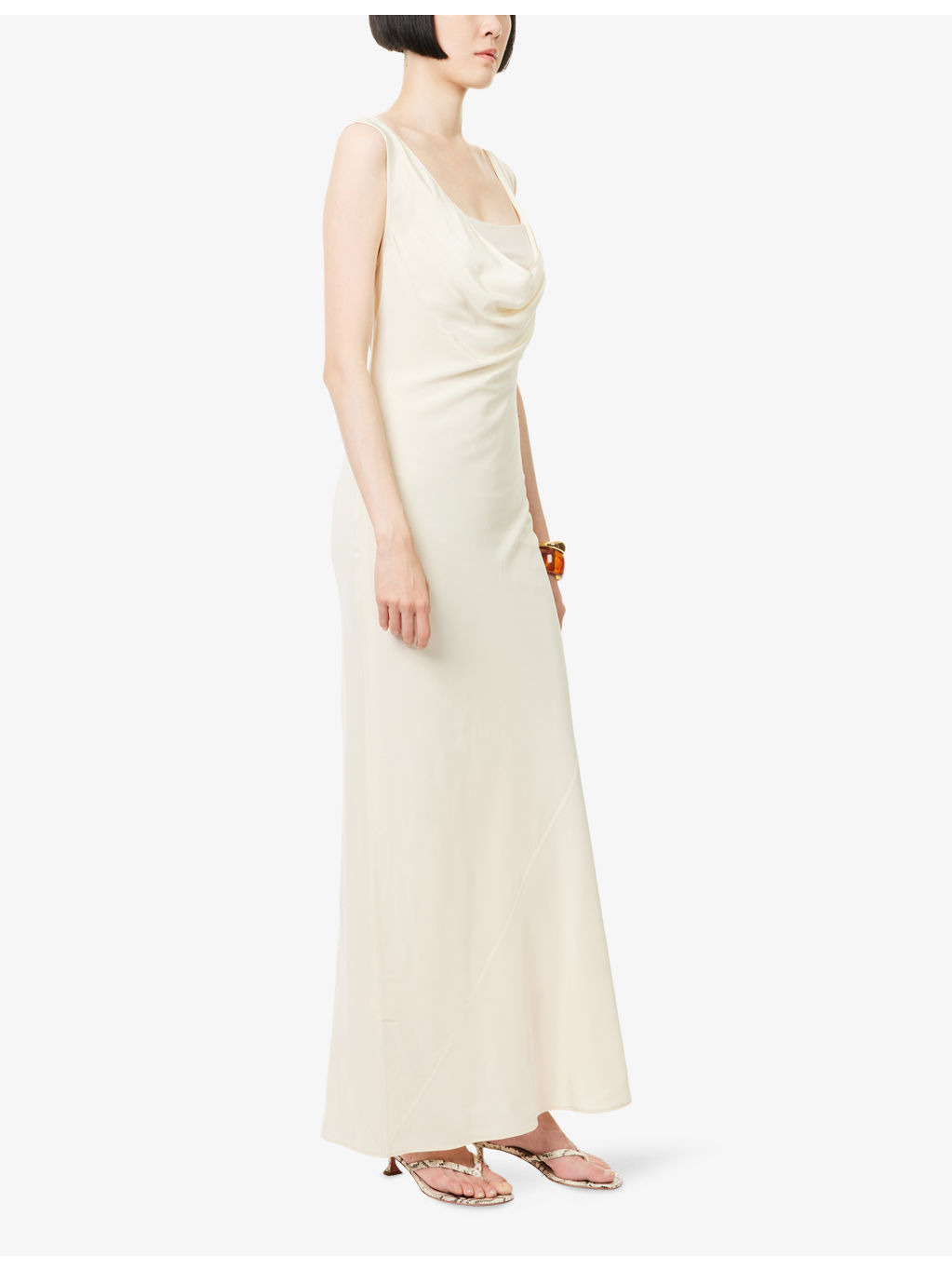 Piero Layered Silk Midi Dress - 3