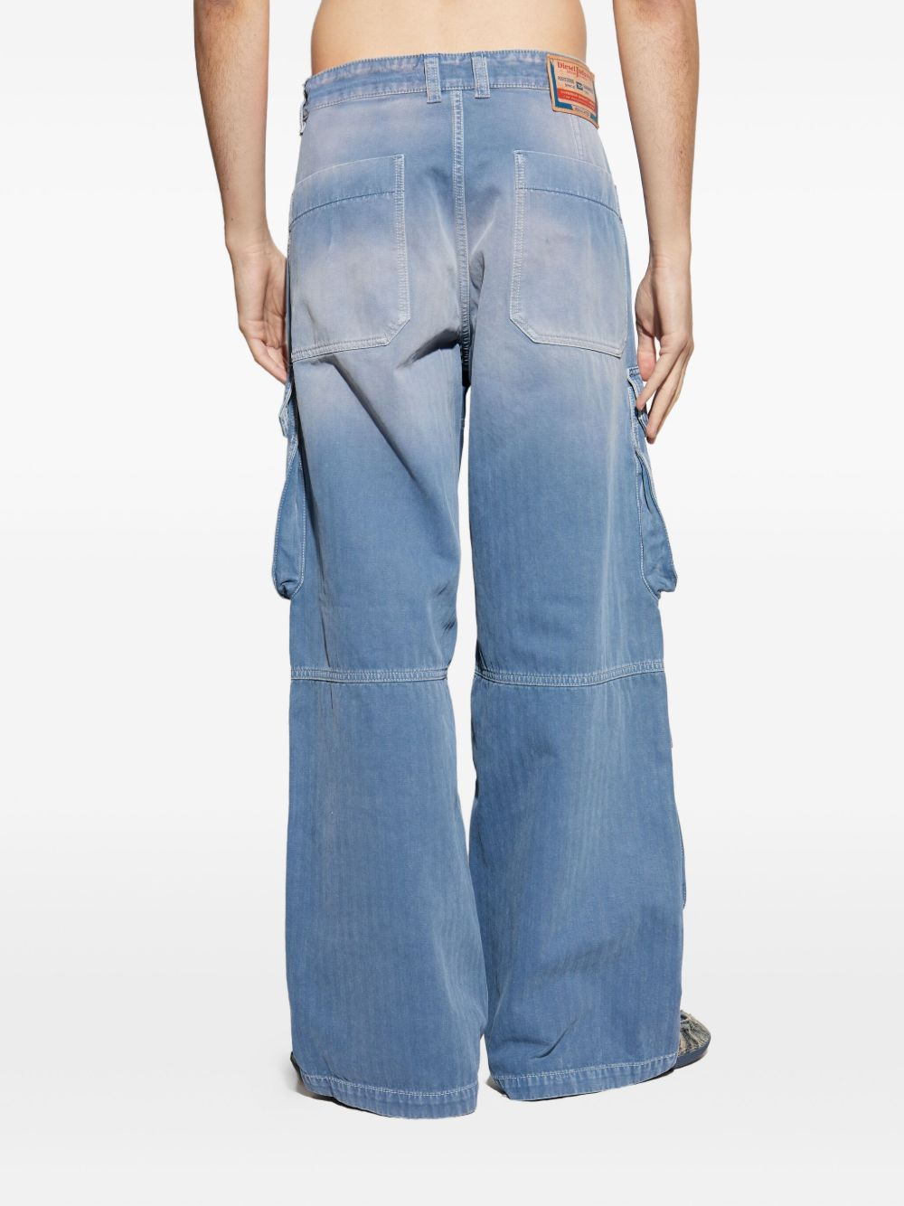 D-TOUCH cargo wide-leg jeans - 4