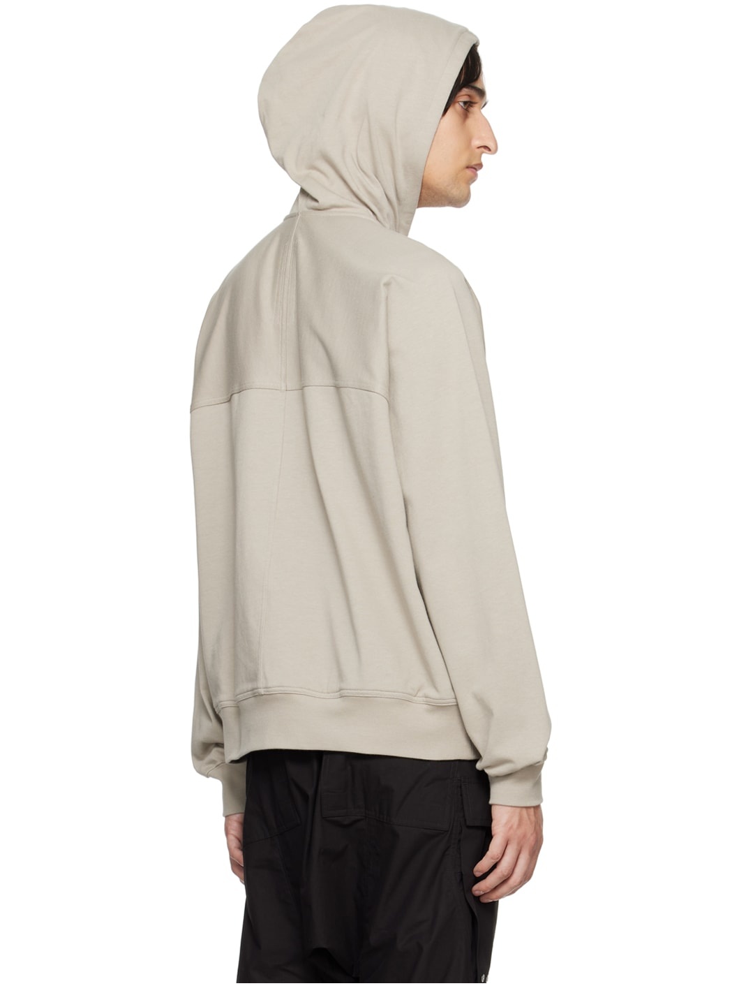 Gray Windbreaker Hoodie - 3