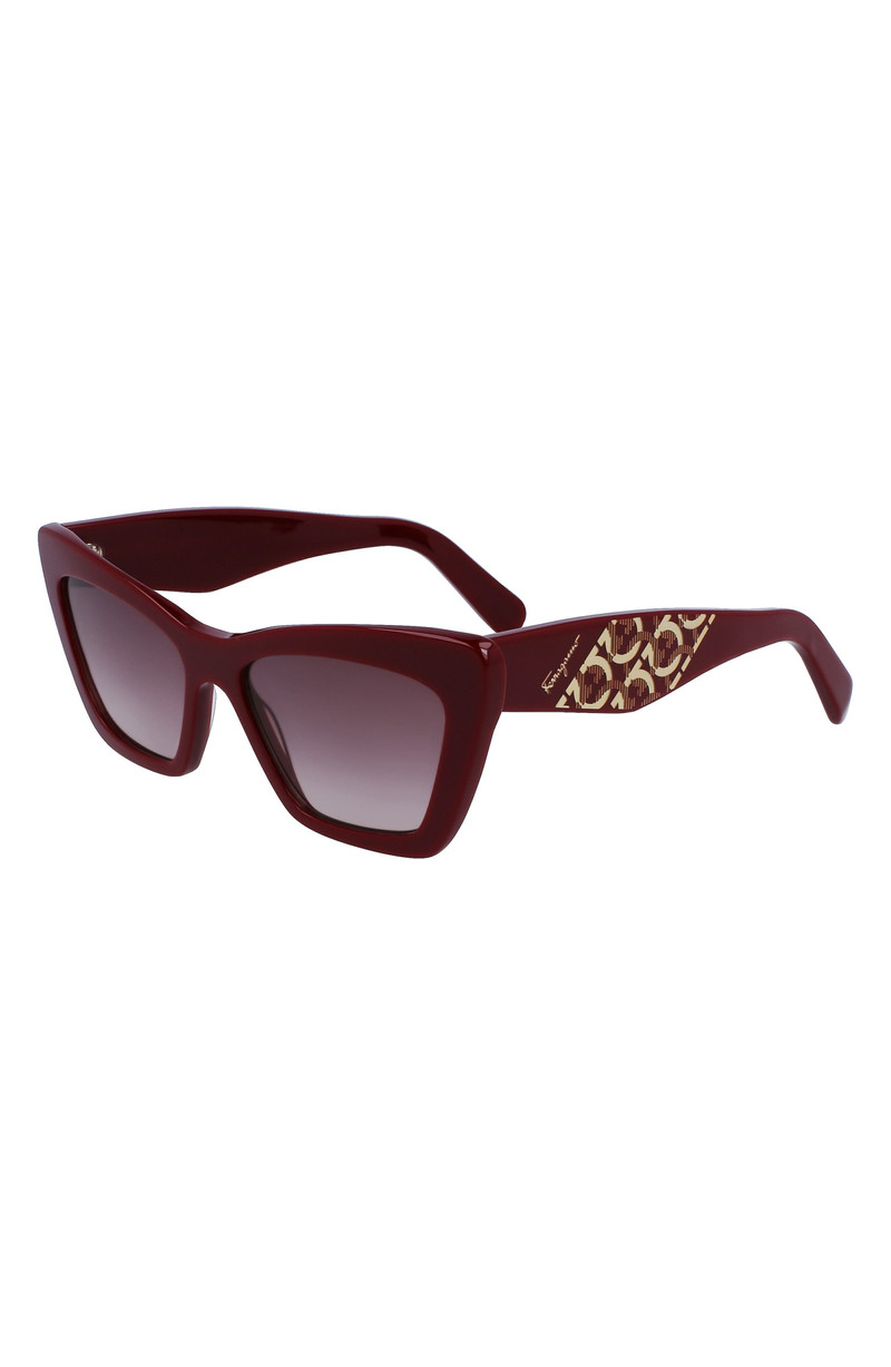 FERRAGAMO 55mm Gradient Rectangular Sunglasses outlook