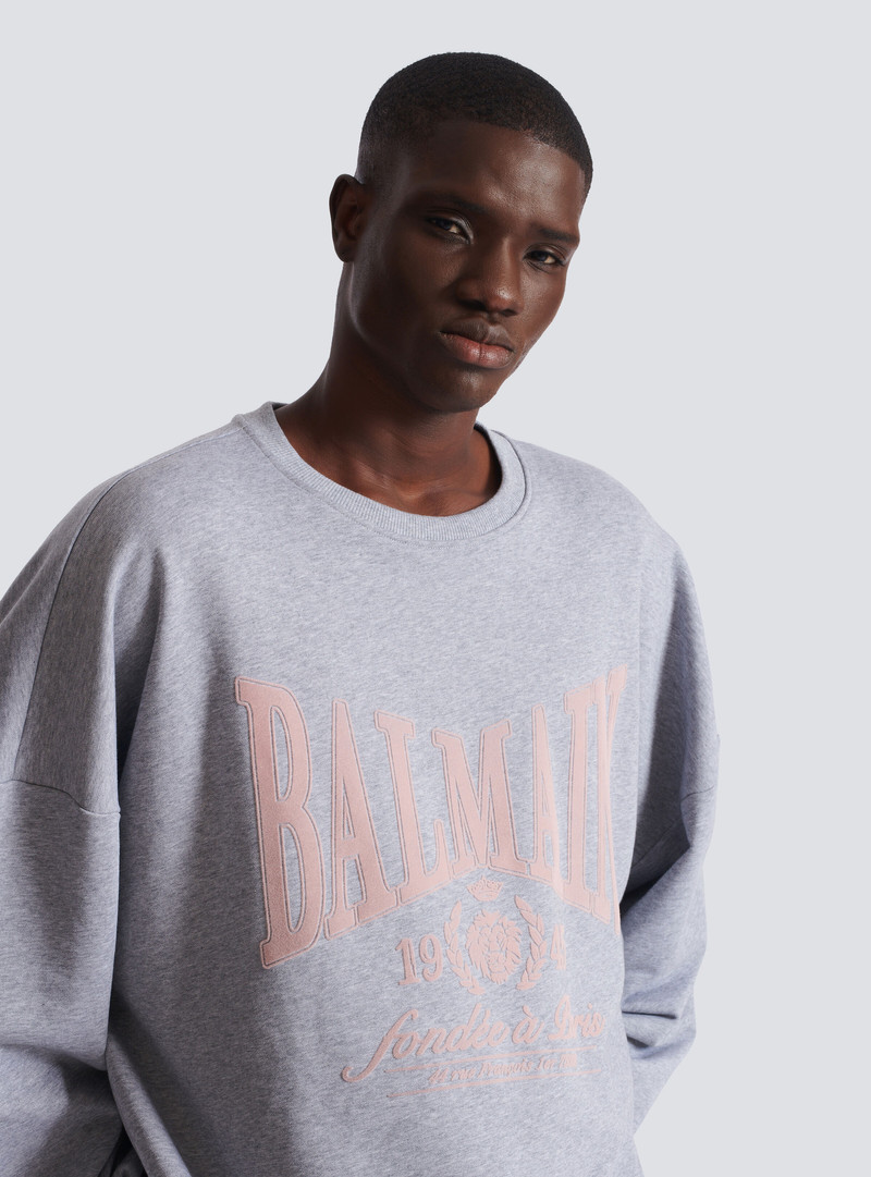 Balmain Printed cotton sweatshirt outlook