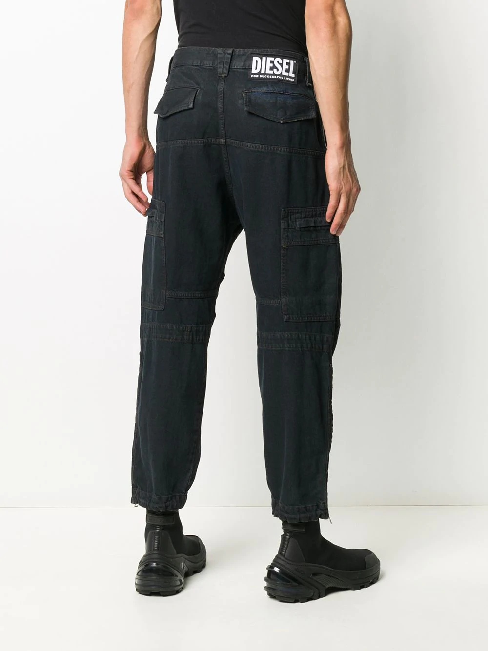 D-Luk multi-pocket cropped trousers - 4