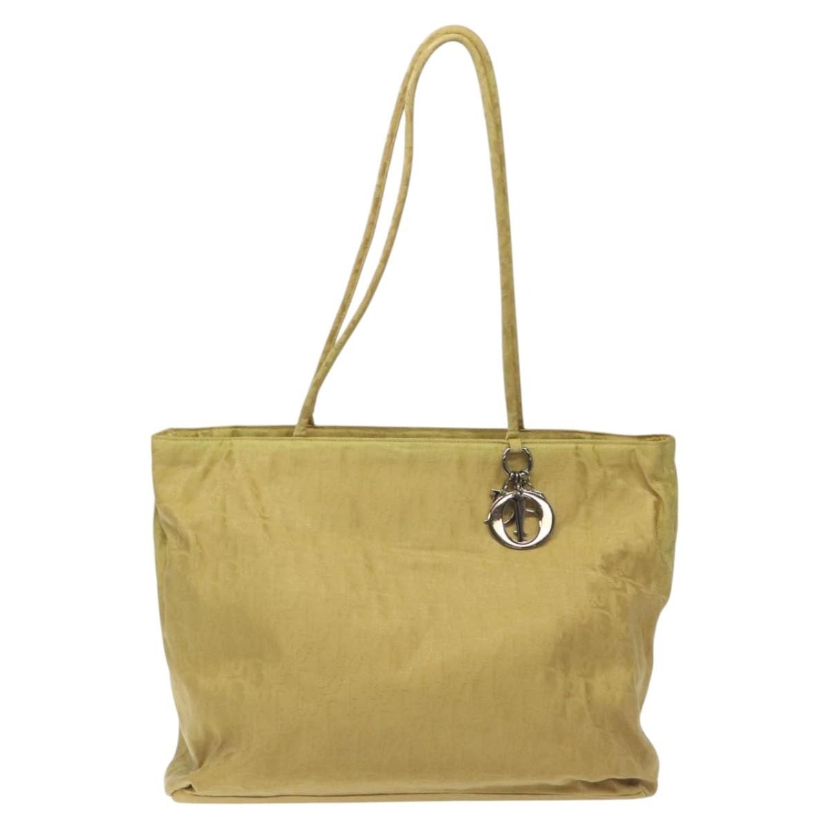 DIOR Trotter Canvas Tote Bag Yellow - 2