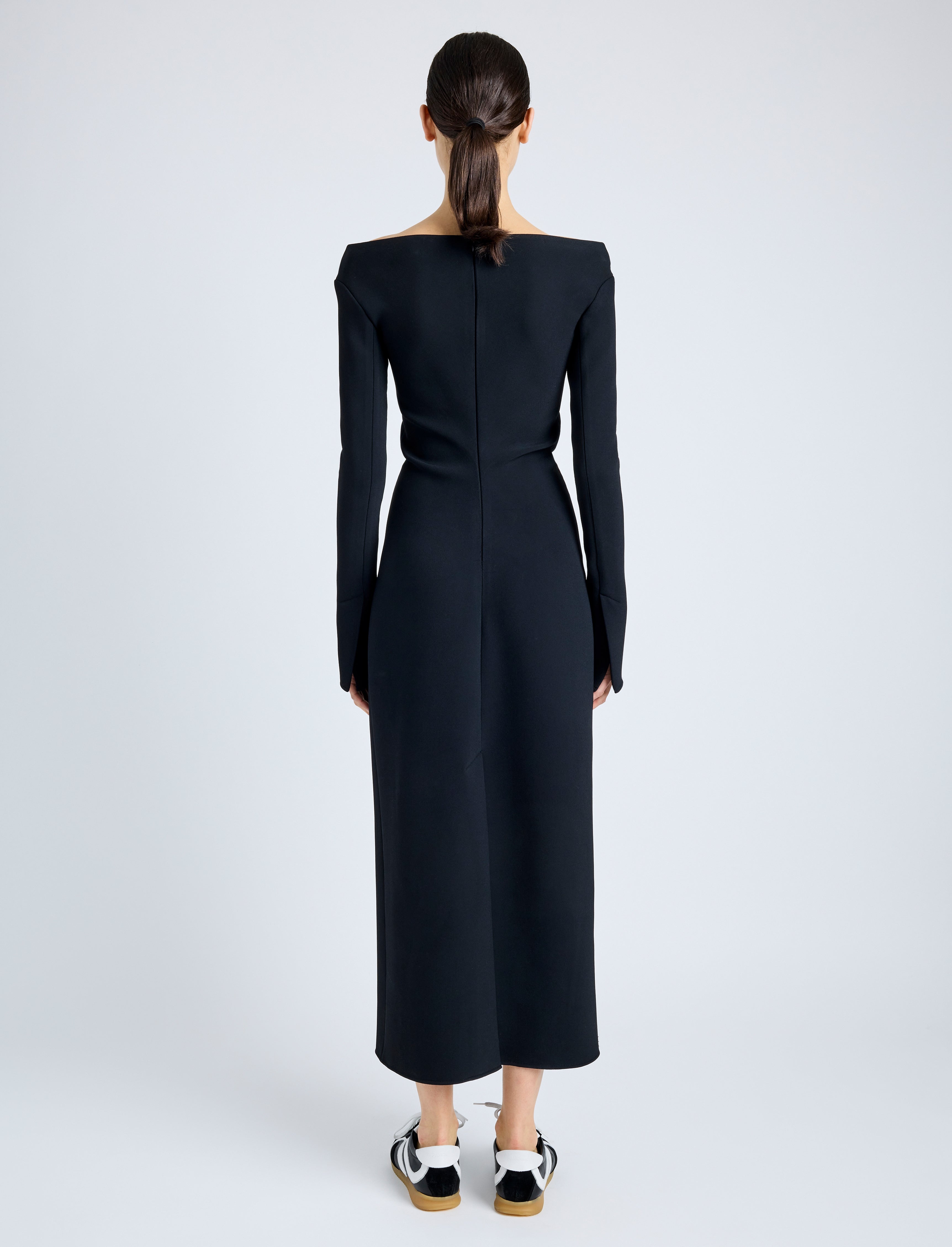 Yara Dress In Bi-Stretch Suiting - 4