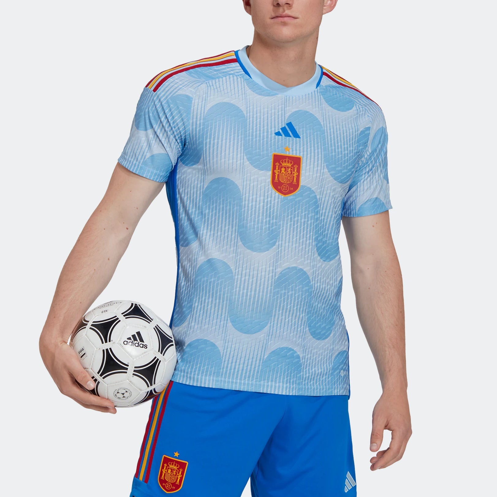 adidas Spain 2022-2023 World Cup Away Authentic Jersey HE2024 - 3