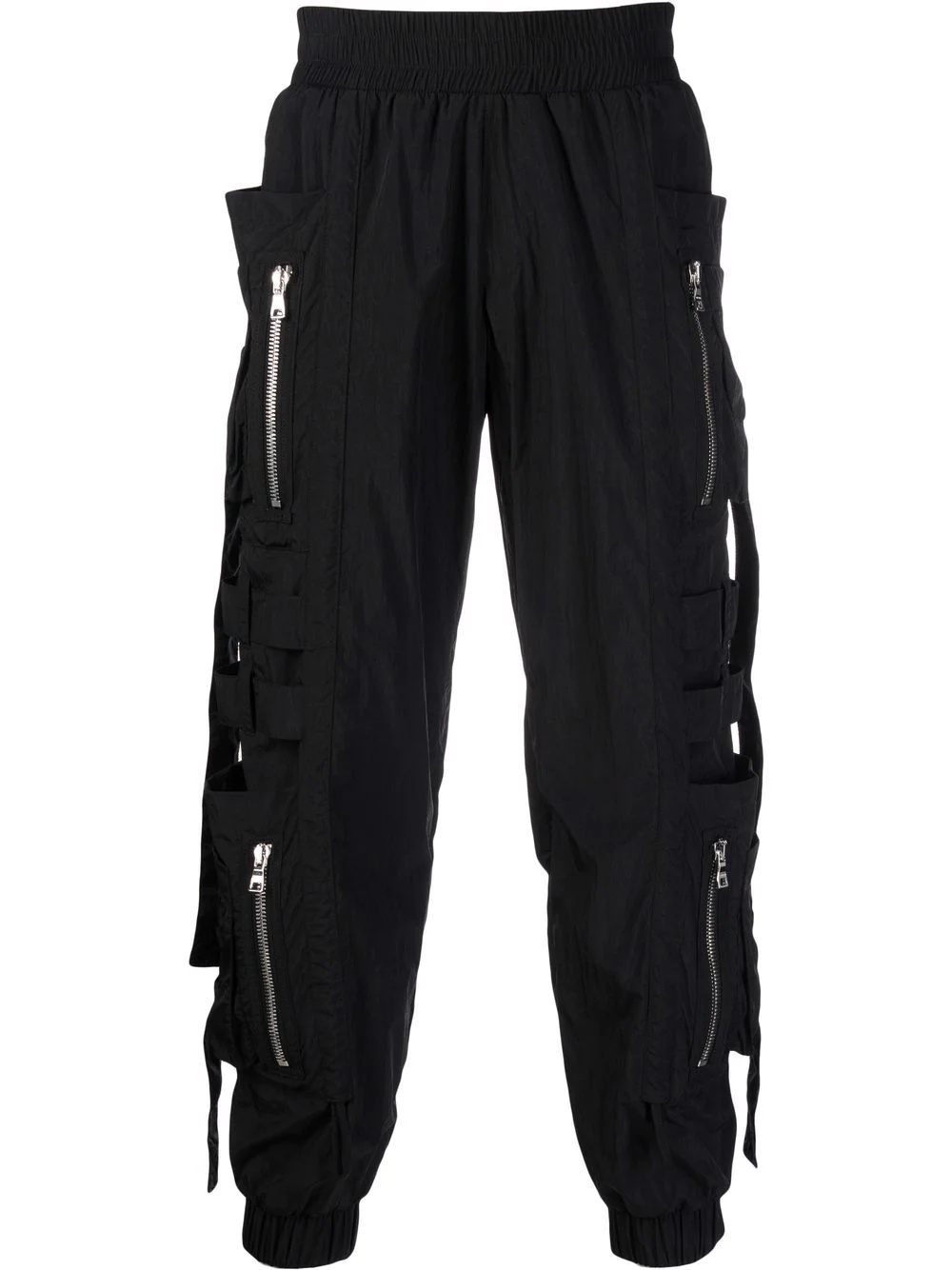 zipped-pocket shell joggers - 1