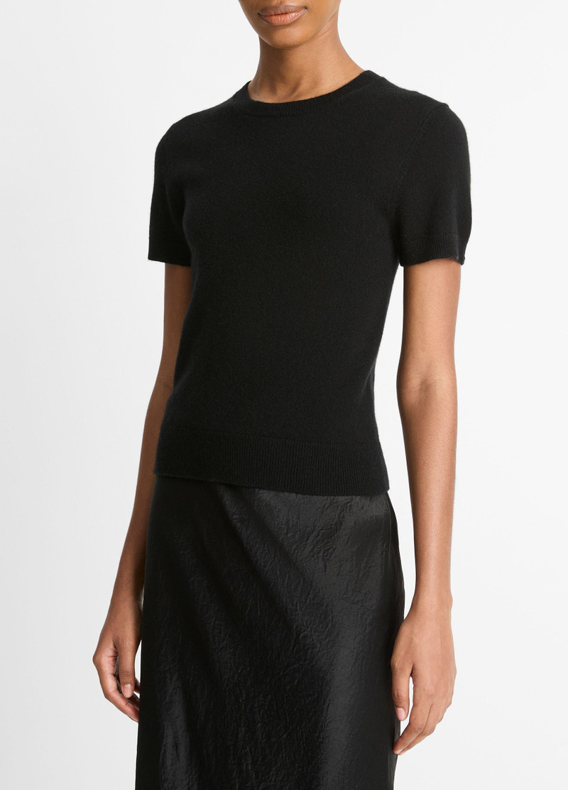 Vince Wool & Cashmere-Blend Short-Sleeve Sweater outlook