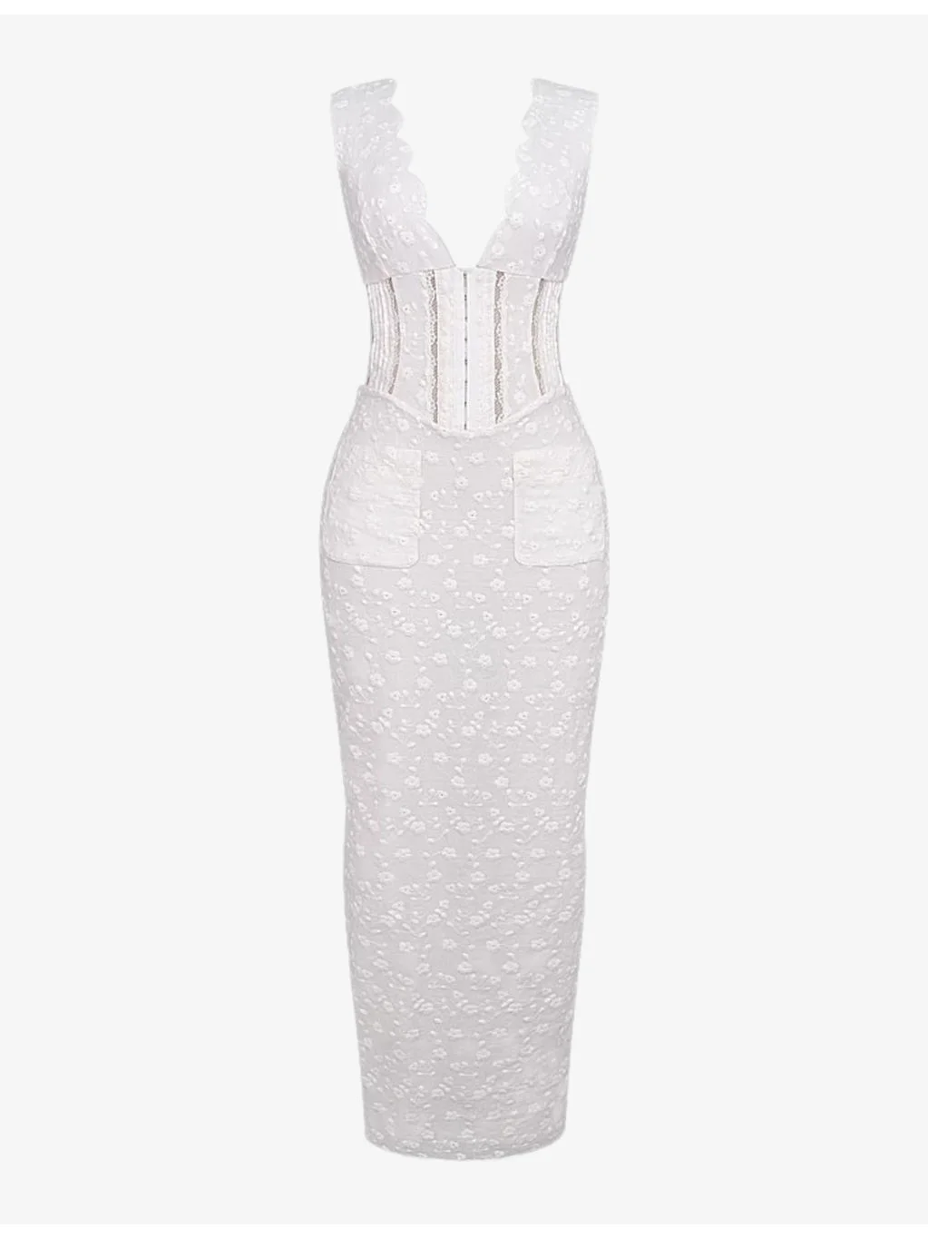 Sophina broderie-anglaise cotton-blend maxi dress - 1